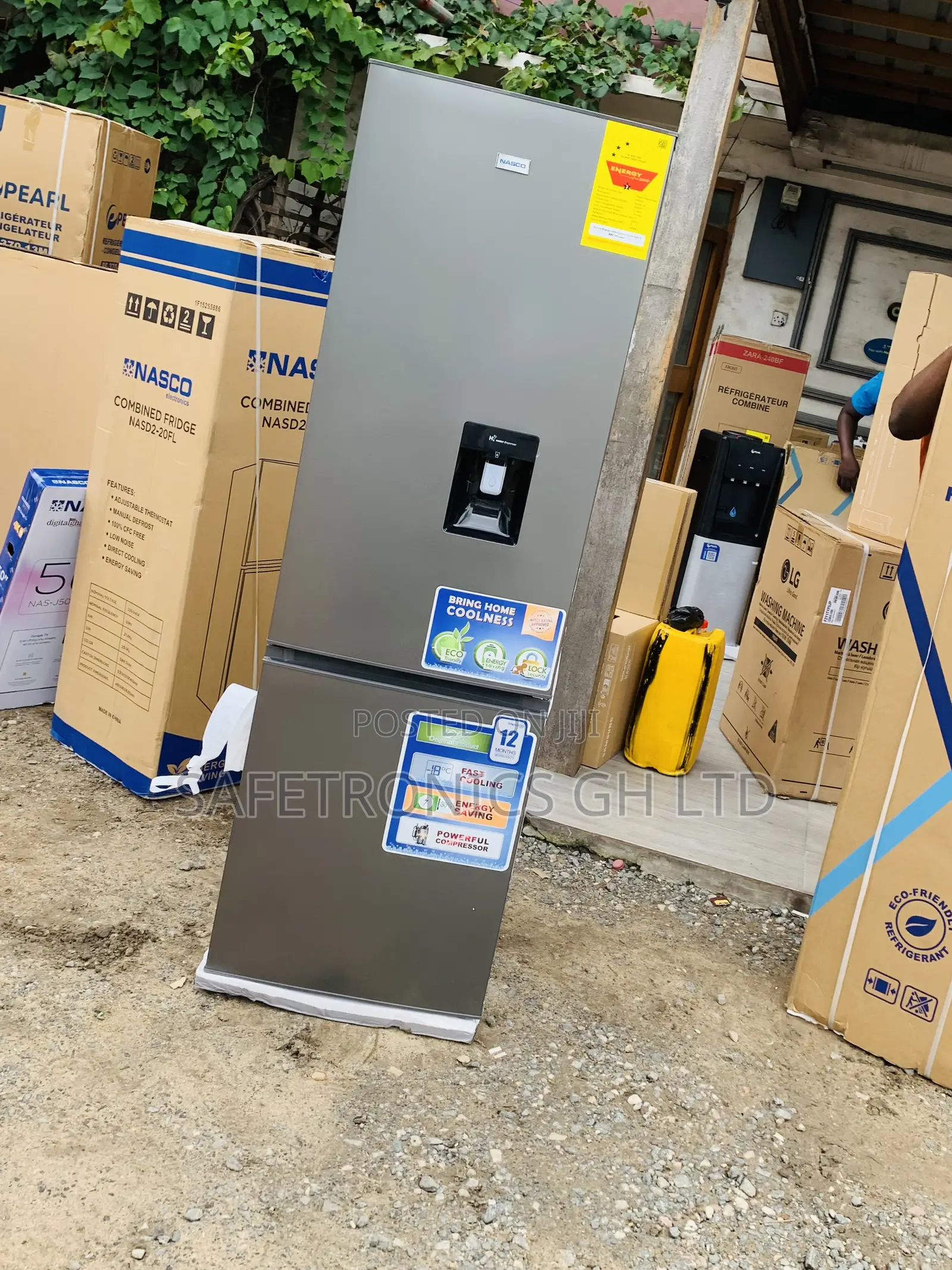Neatly Sealed Nasco 307Ltr Bottom Freezer Fridge[NASD2-40wd]