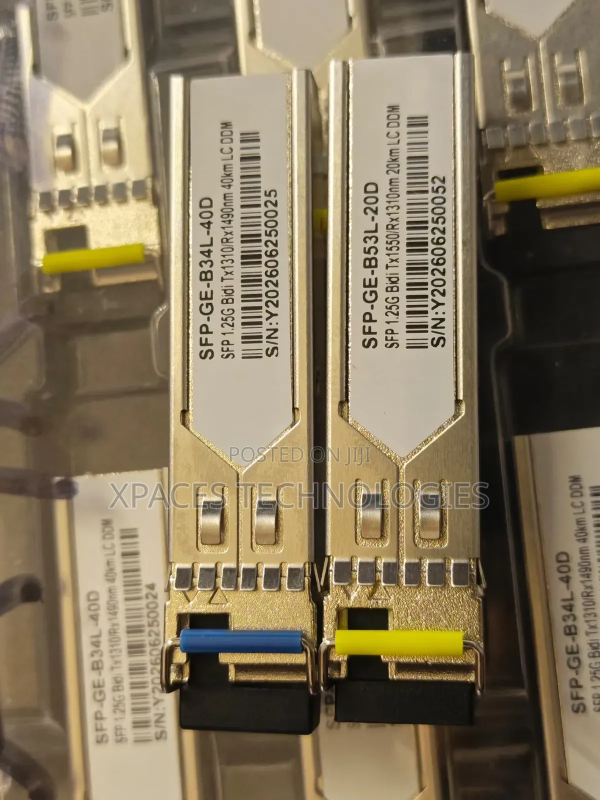 SFP 40/20km 1.25G Single Optical Fiber Module 1550nm for Switch, Pair