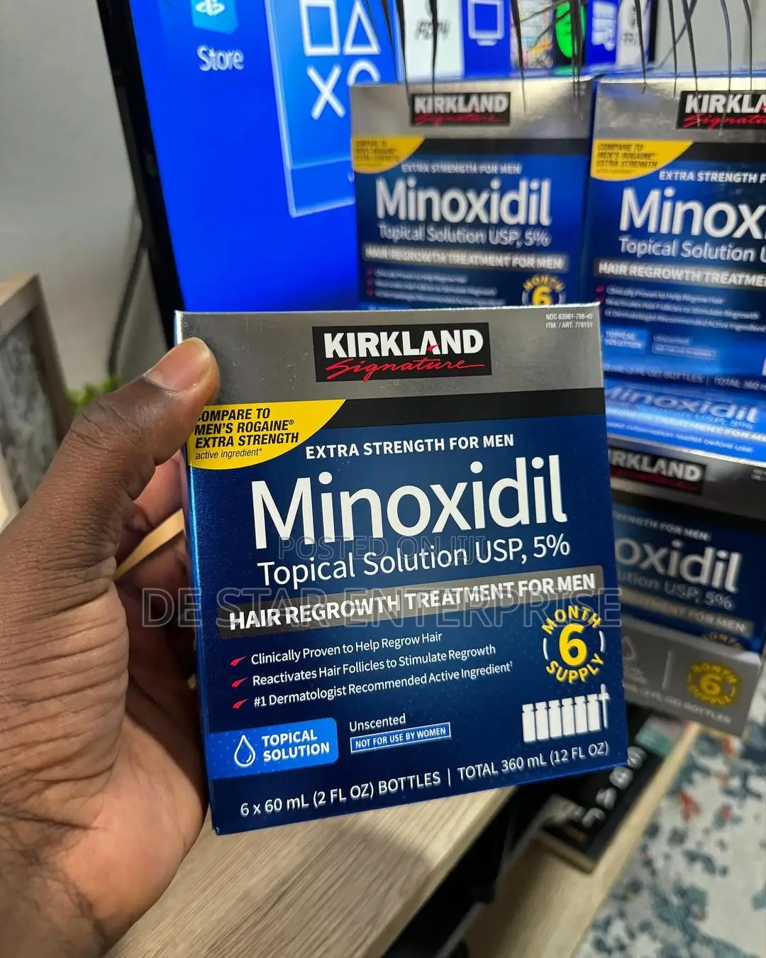 Full Box of Kirkland Minoxidil 5% Beard and Hair Growth Oil