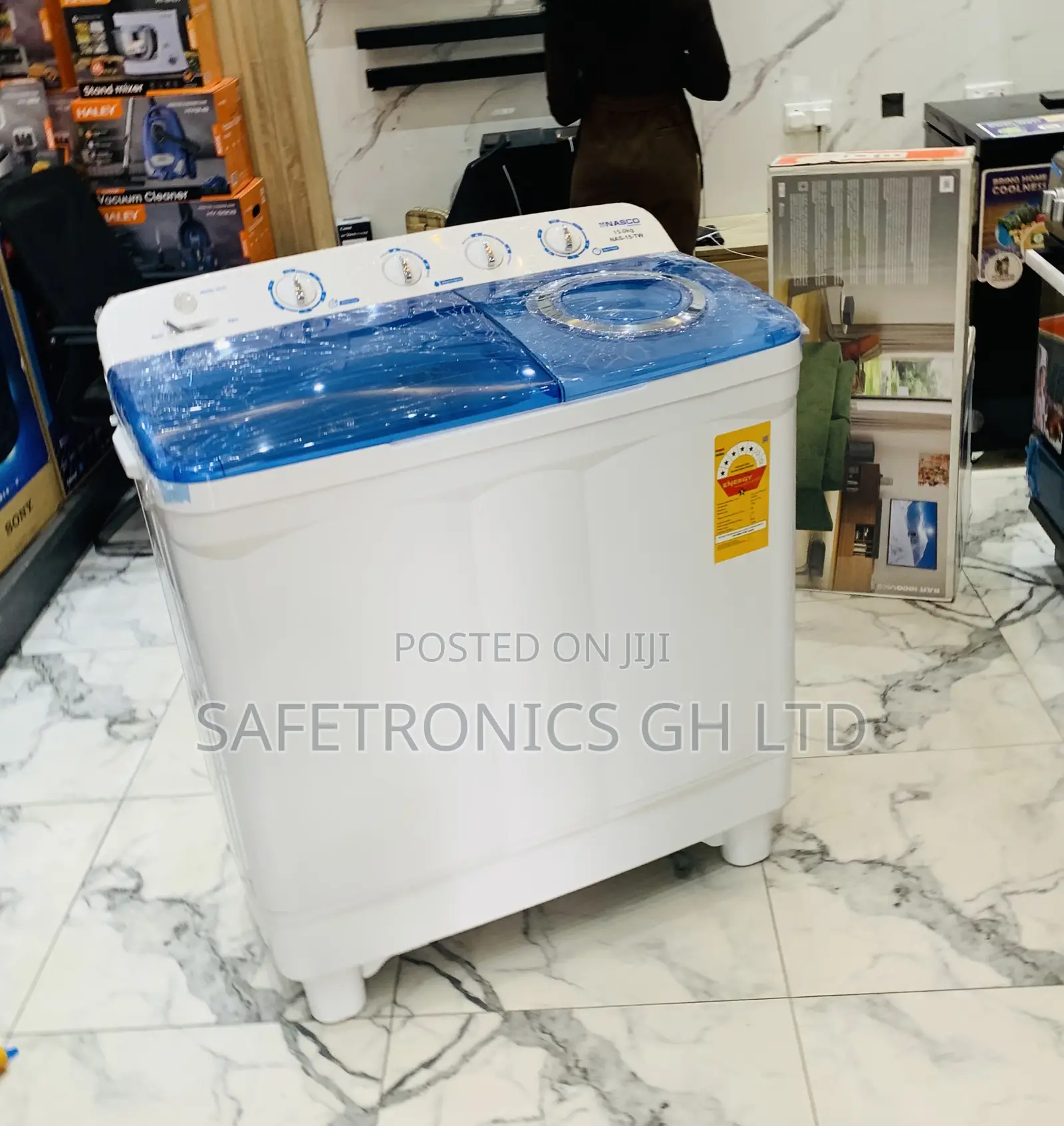 Purchase White Nasco 11KG Twin Tub Washing Machine (MTA11-TWI