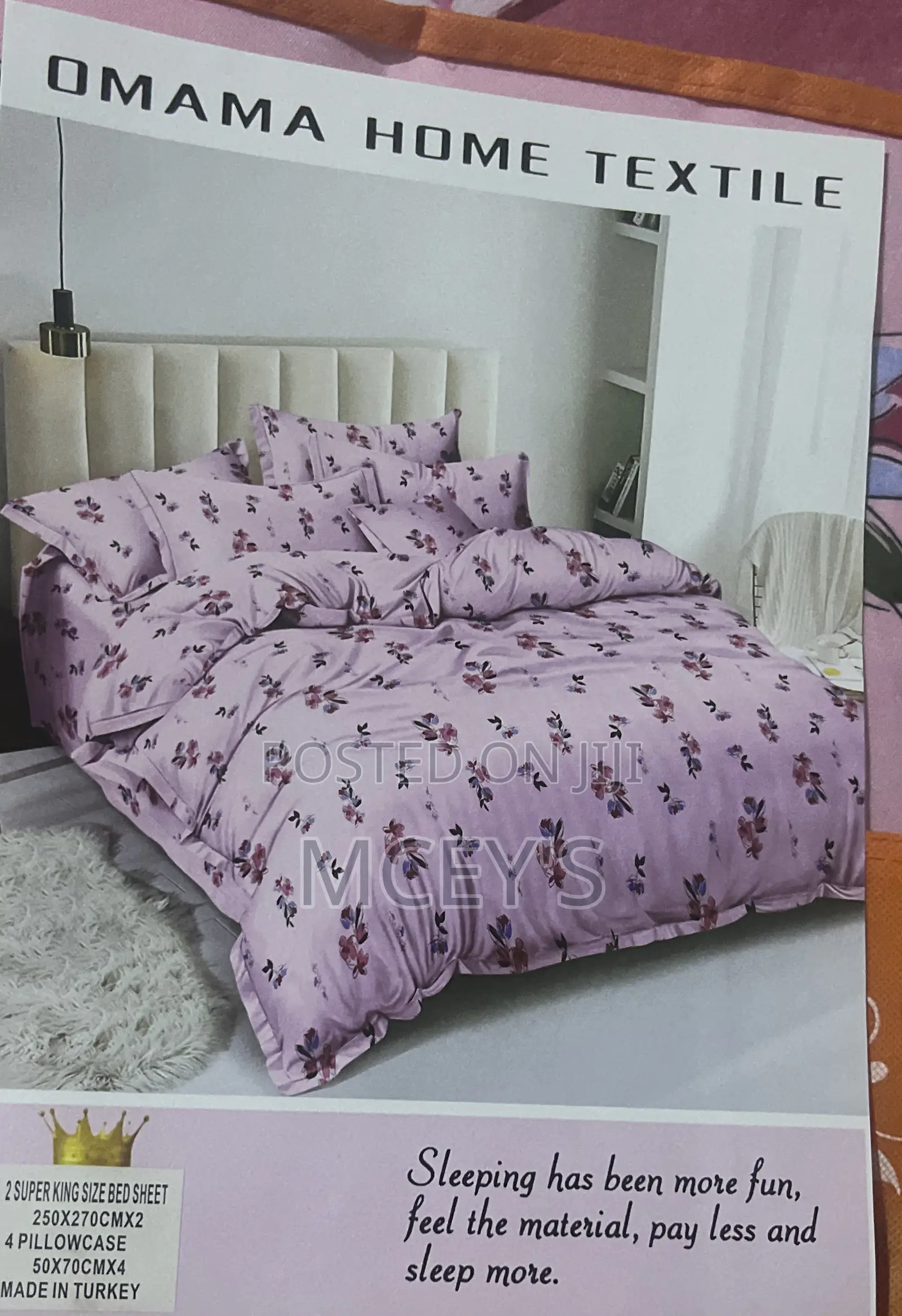 Super King Size Love 2 Different Bedsheets 5 Pillowcases