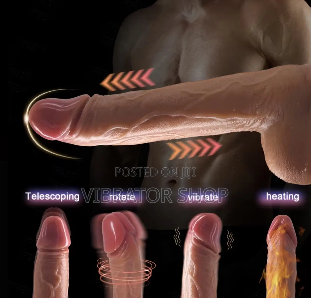 Realistic Vibrator Dildo