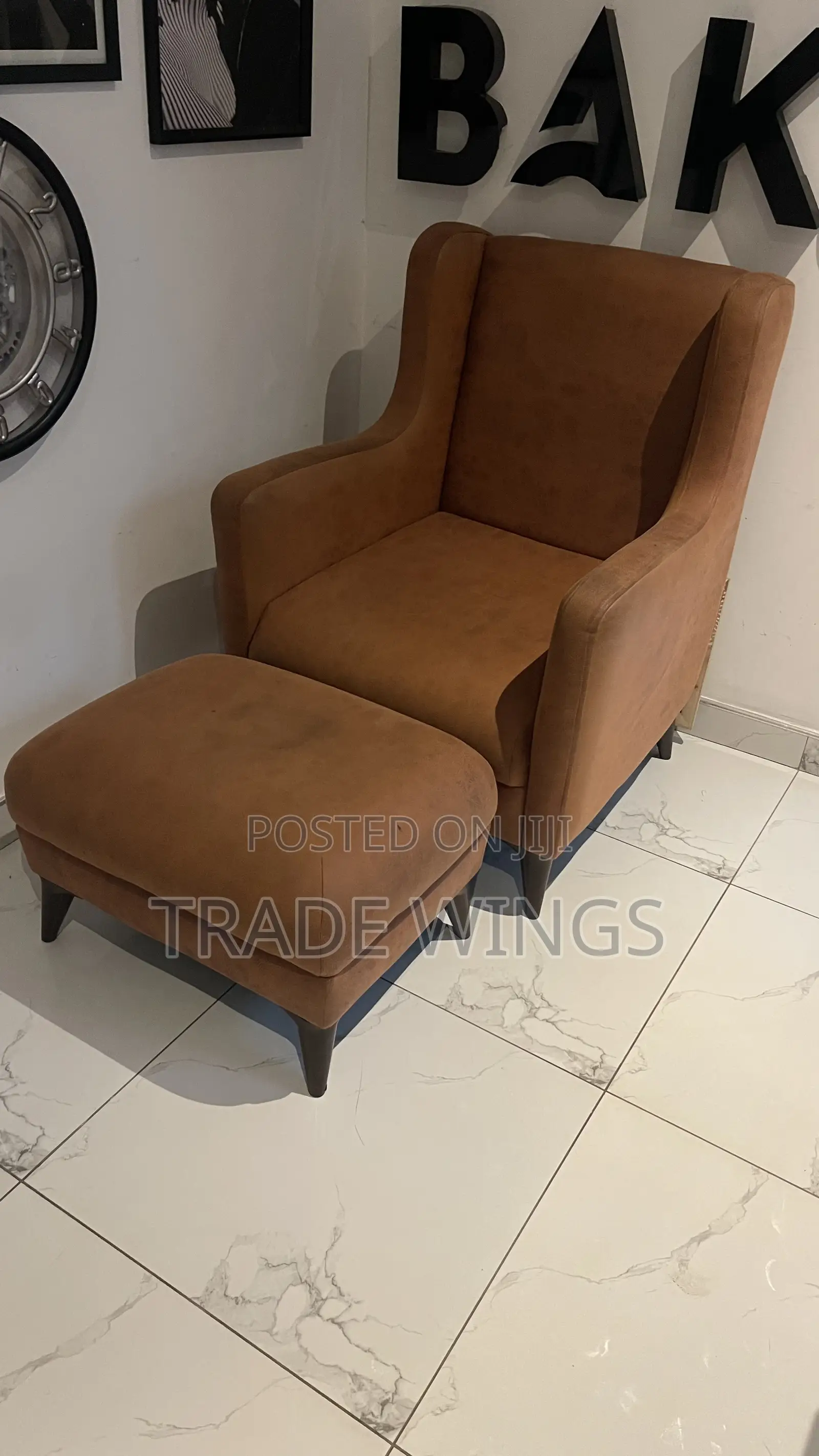 Relaxation Sofa Chair Brown for Sale