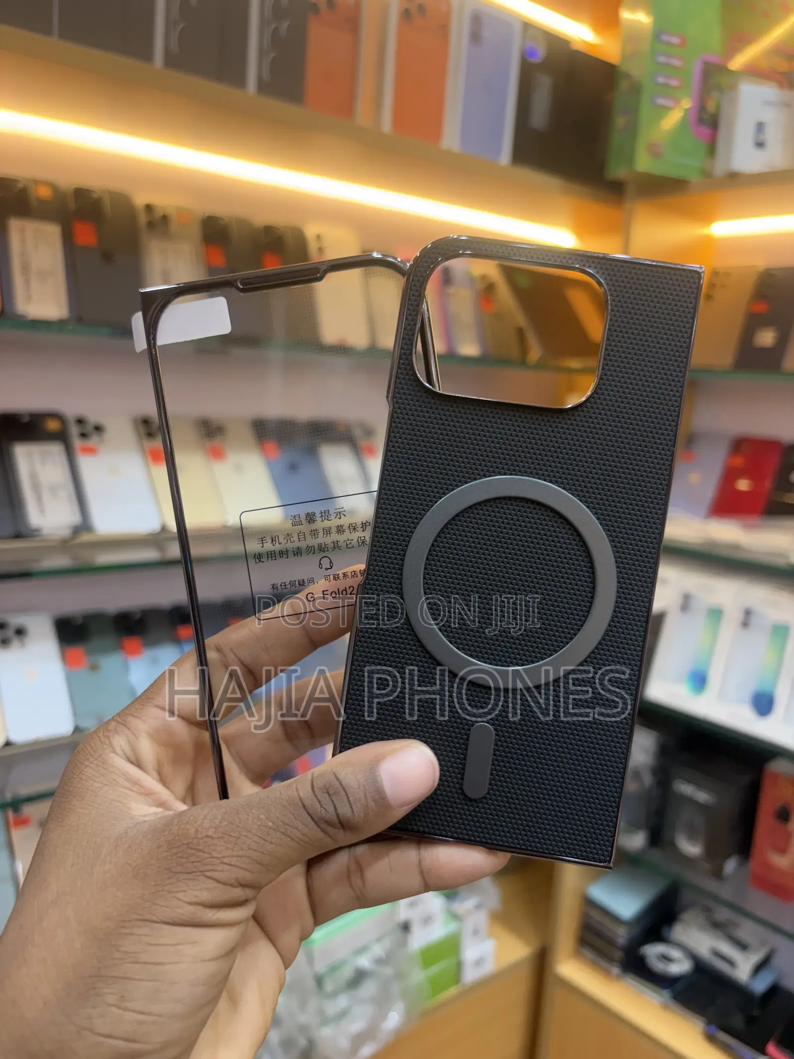 Black Pixel 9ProFold Case With Glass Protector