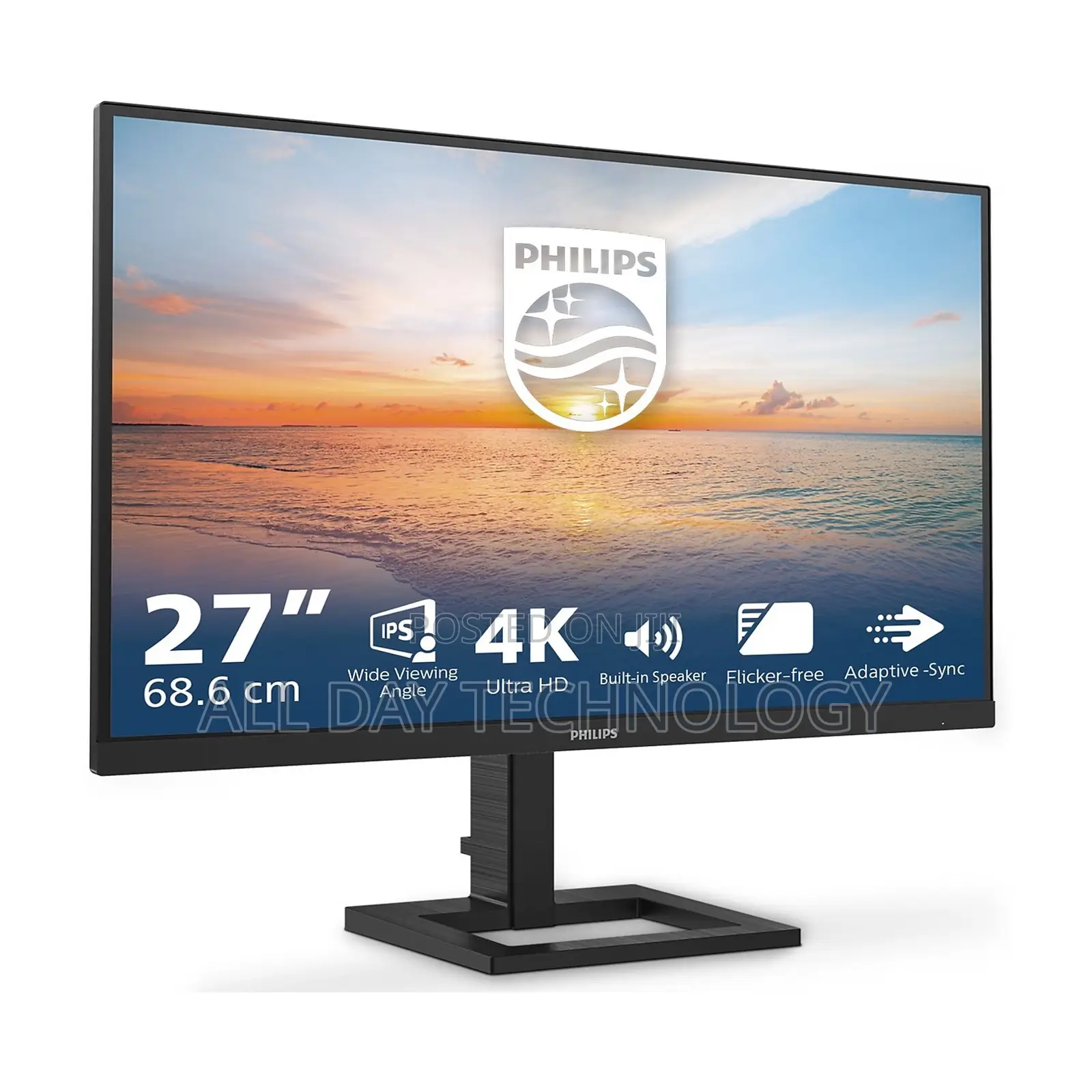 Philips 27” IPS Display UHD Edgeless Monitor