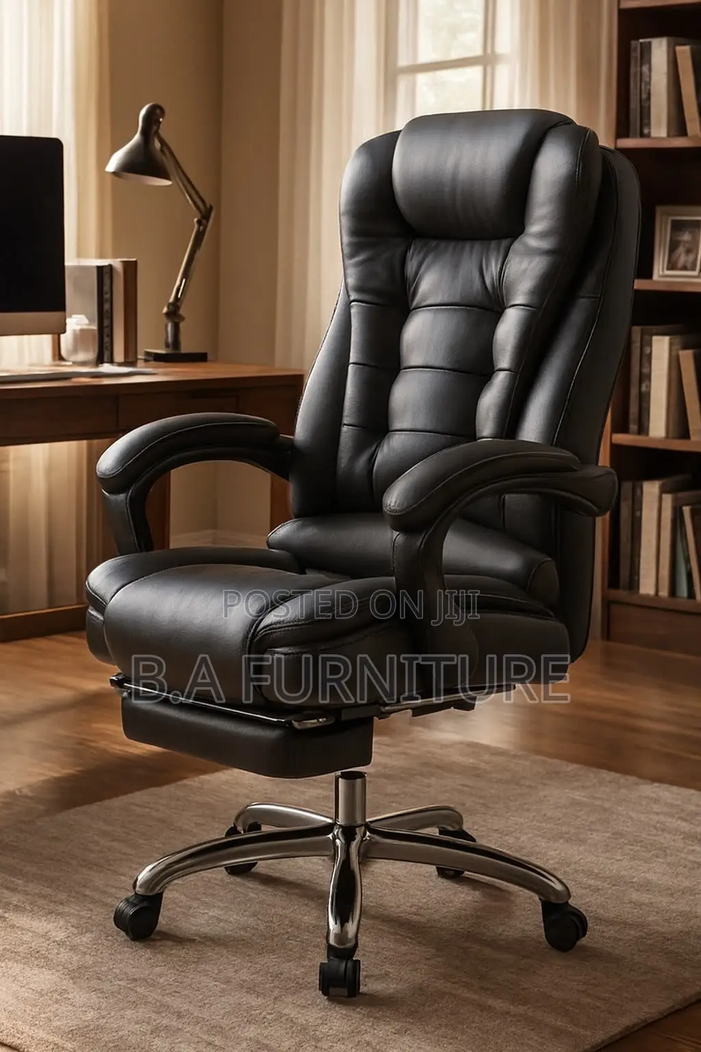 Executive Orthopedic Leather Office Chair-