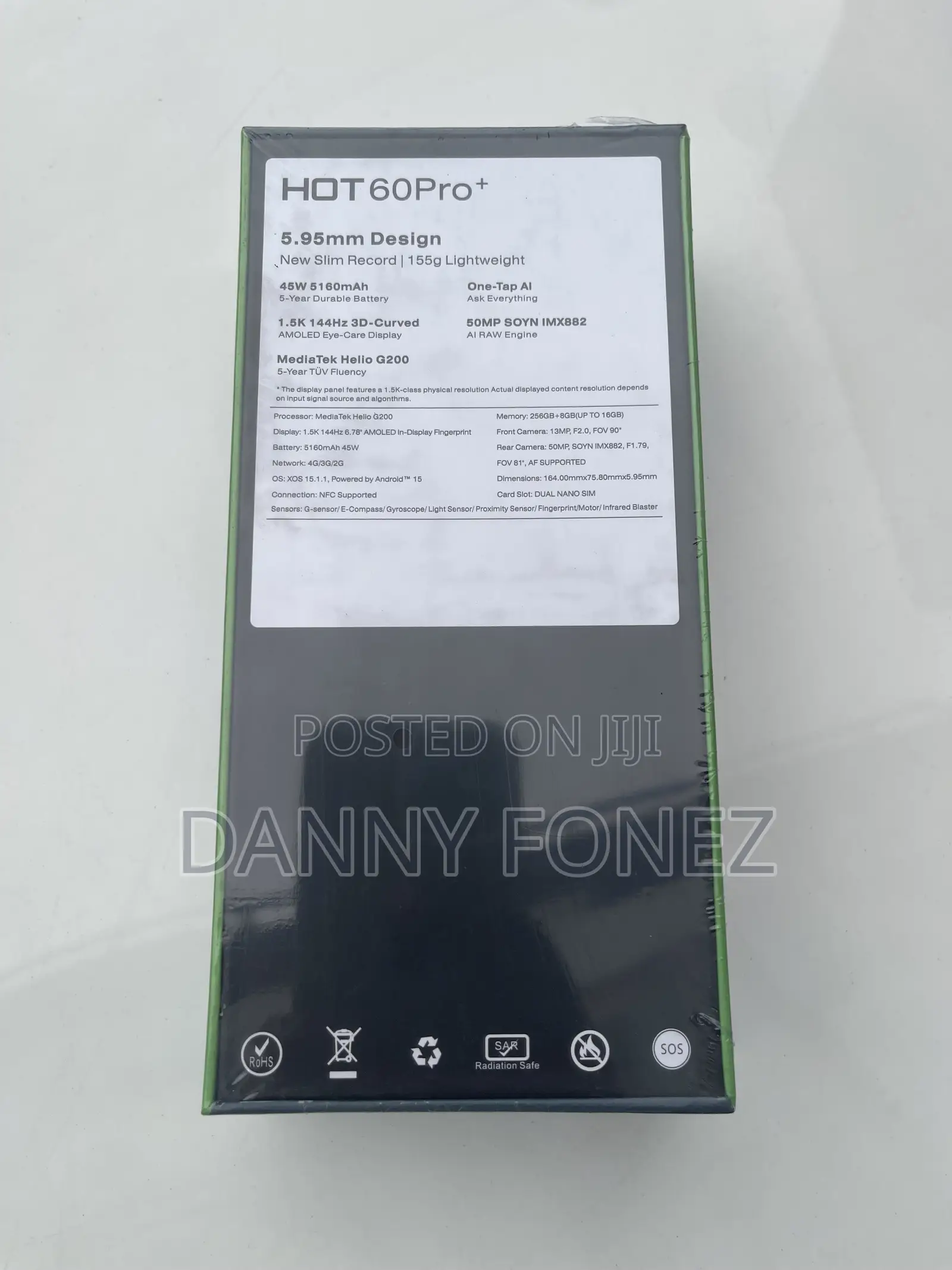 New Infinix Hot 60 Pro+ 256 GB Black