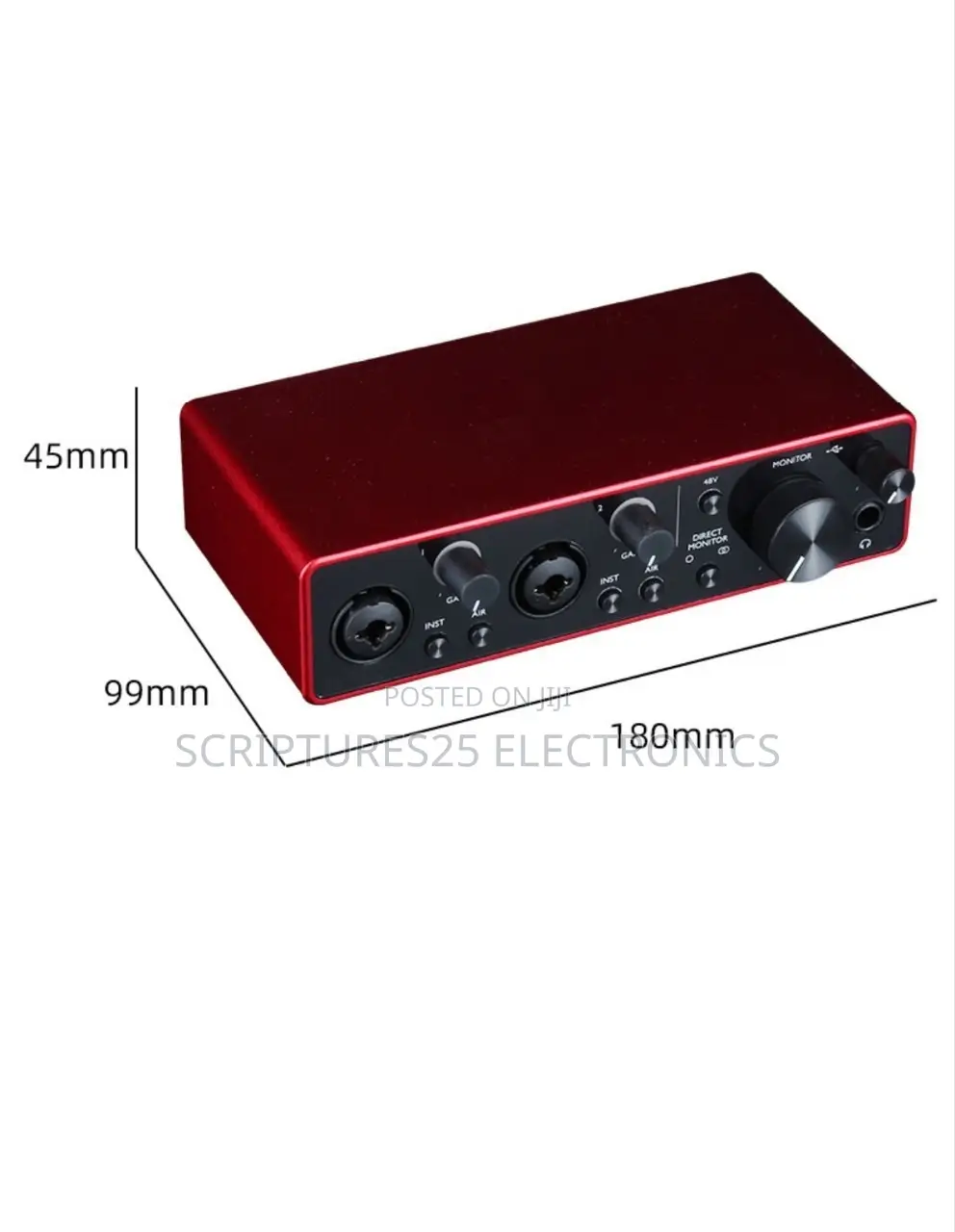 Scarlet 2i2 Professional Studio Sound Card 24bit/192 KHZ