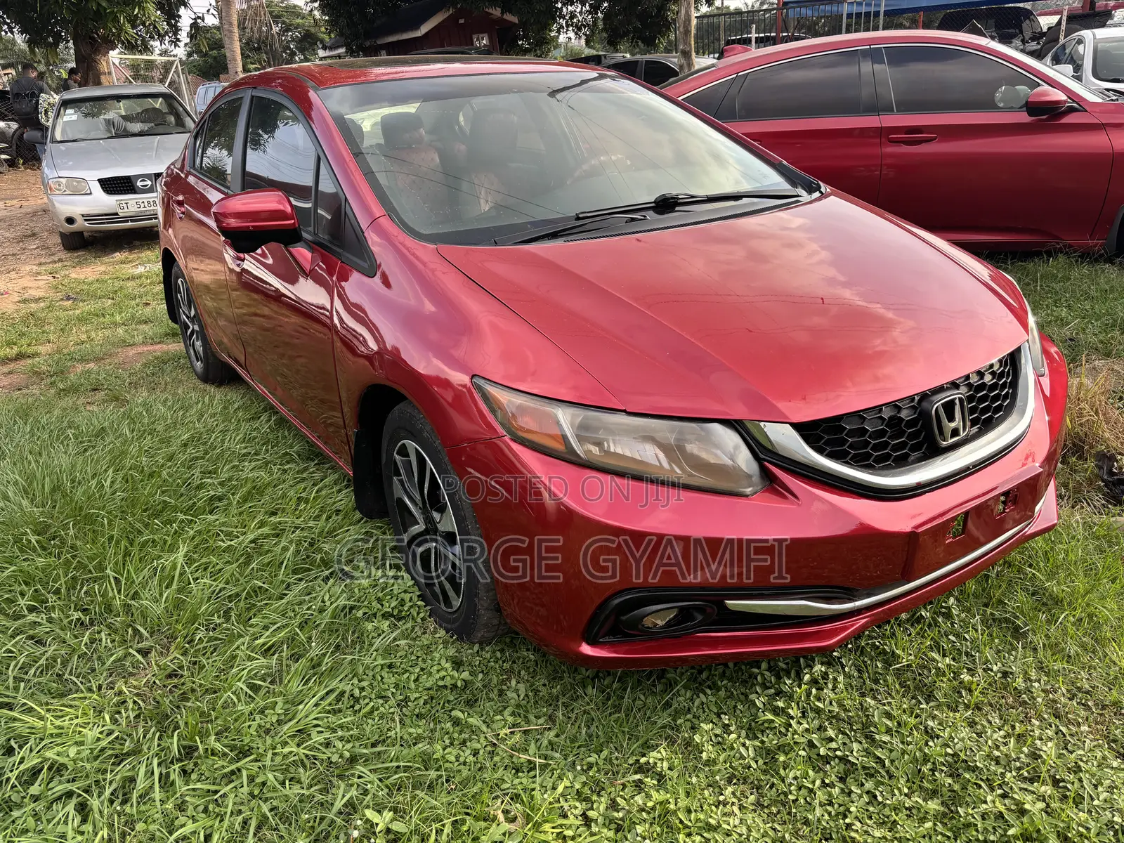 Honda Civic EX 4dr Sedan (1.8L 4cyl CVT) 2015 Red