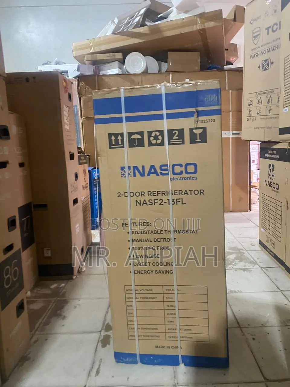 Super Classic Nasco 112L Top Mount Freezer Fridge(NASF2-13fl) 