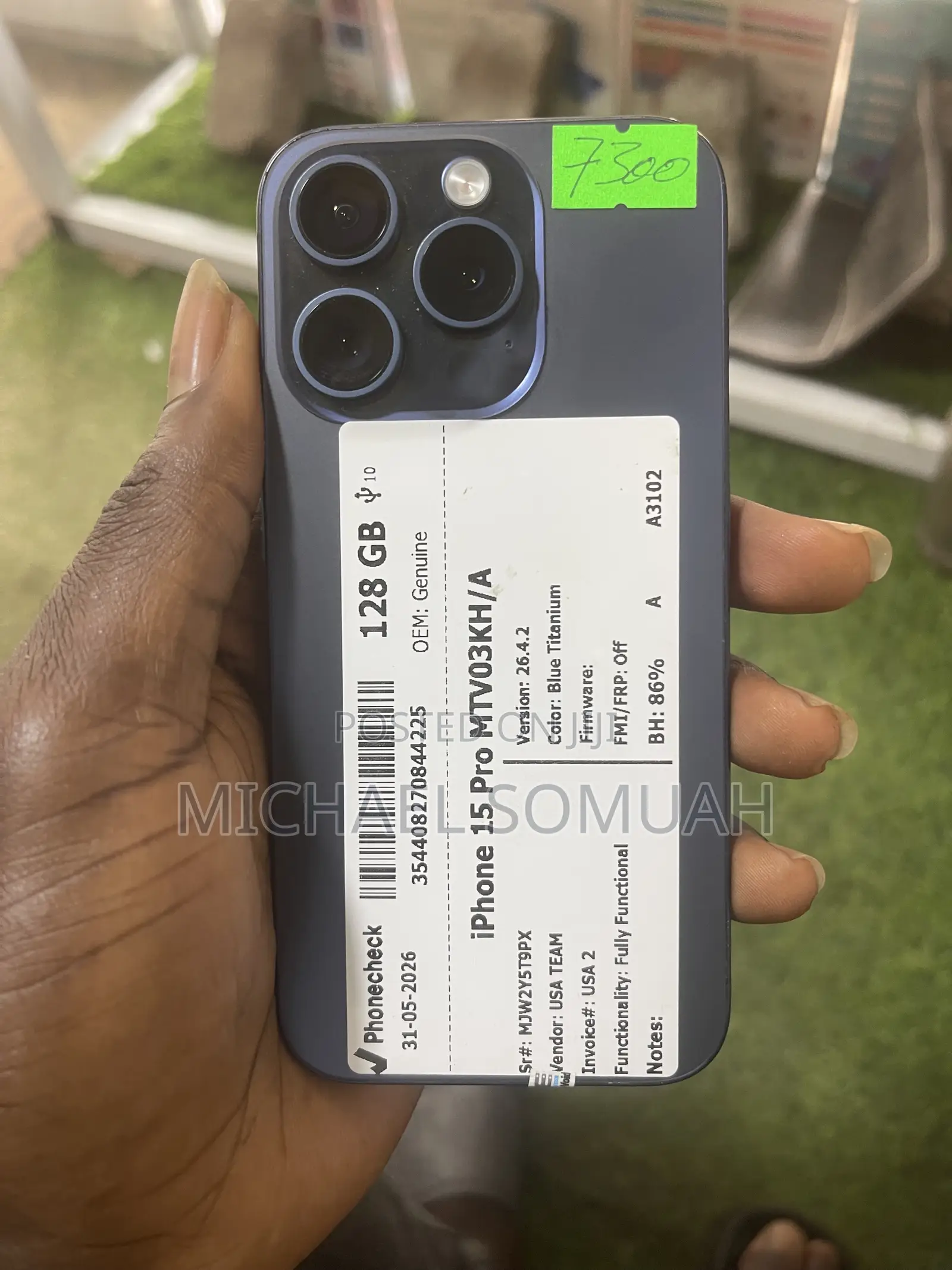 Apple iPhone 15 Pro 128 GB Blue