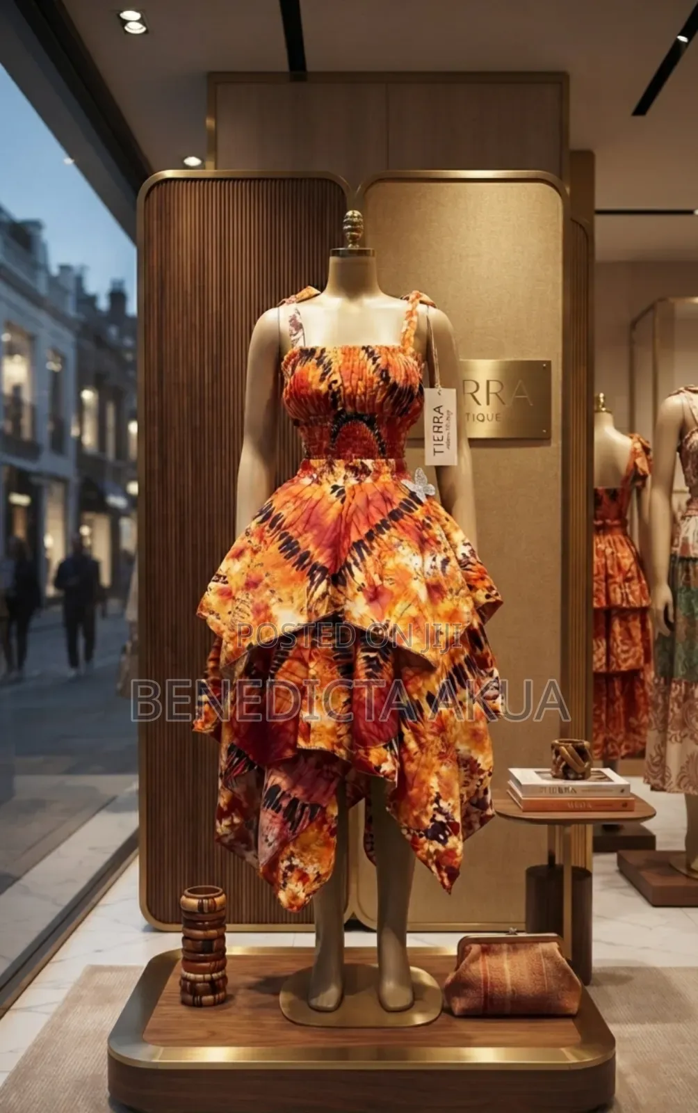 Two Piece Handkerchief Fire Color
