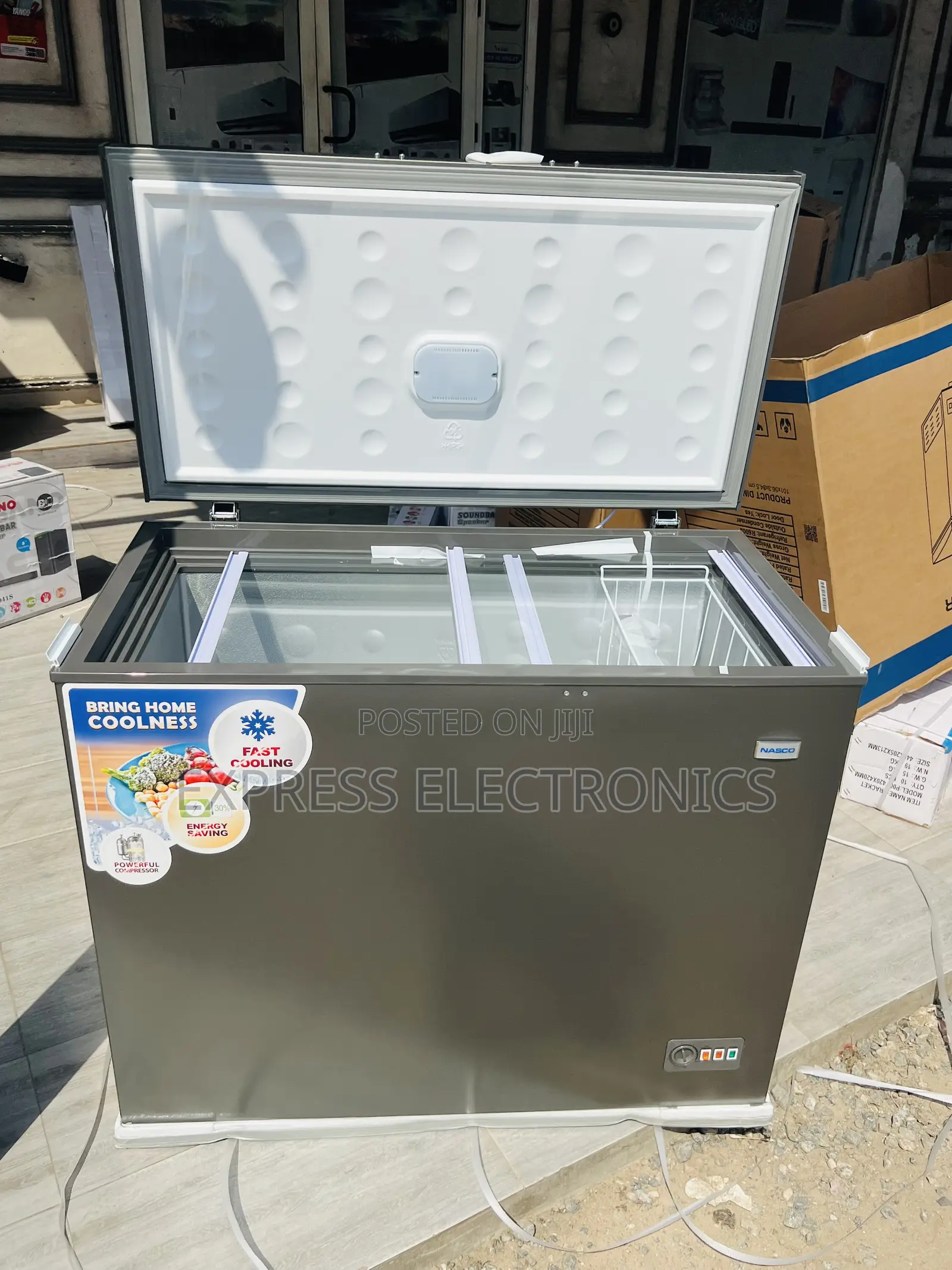 Zealous Sleek Chest Freezer Single Door 380L Nasco