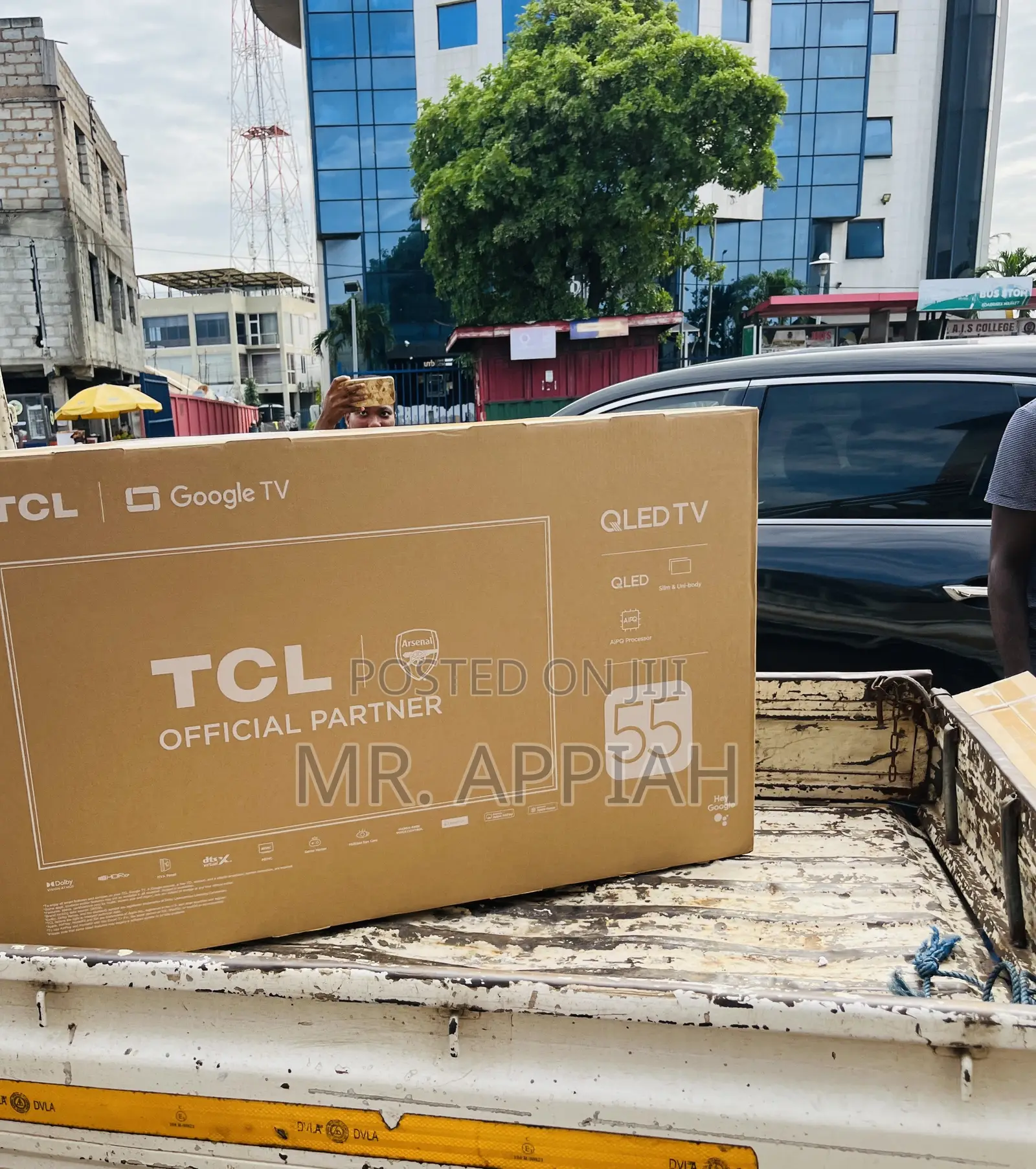Authentic TCL 55” Qled Smart Screen Television(2024 Model) Black