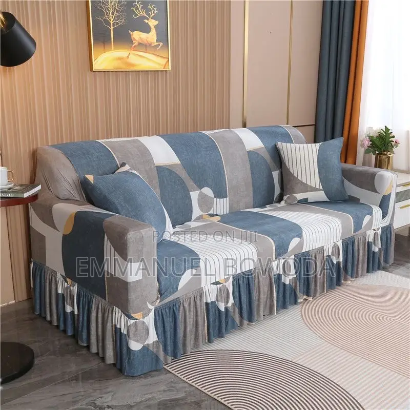 Stretching Skirt Type Sofa Cover All Sizes Available