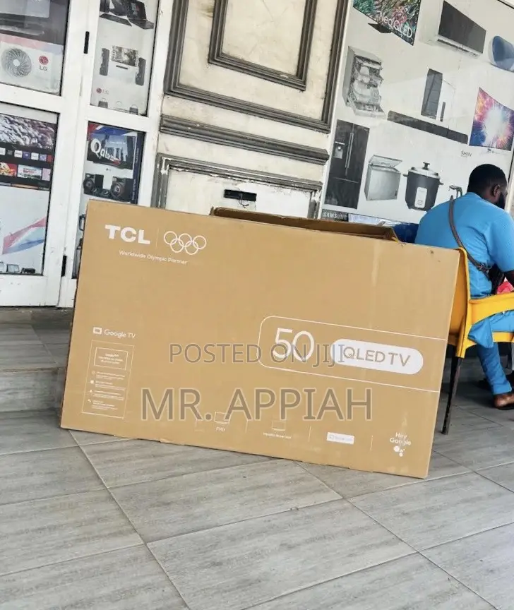 Slim TCL 50 Qled Smart Satellite Android FHD TV(2024 Model).