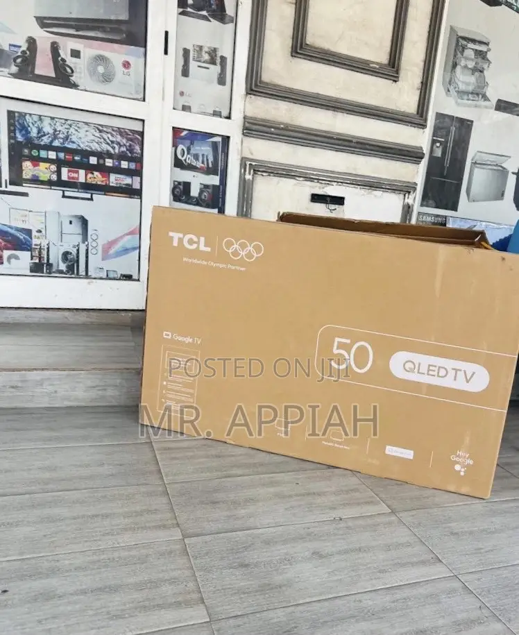 Slim TCL 50 Qled Smart Satellite Android FHD TV(2024 Model).