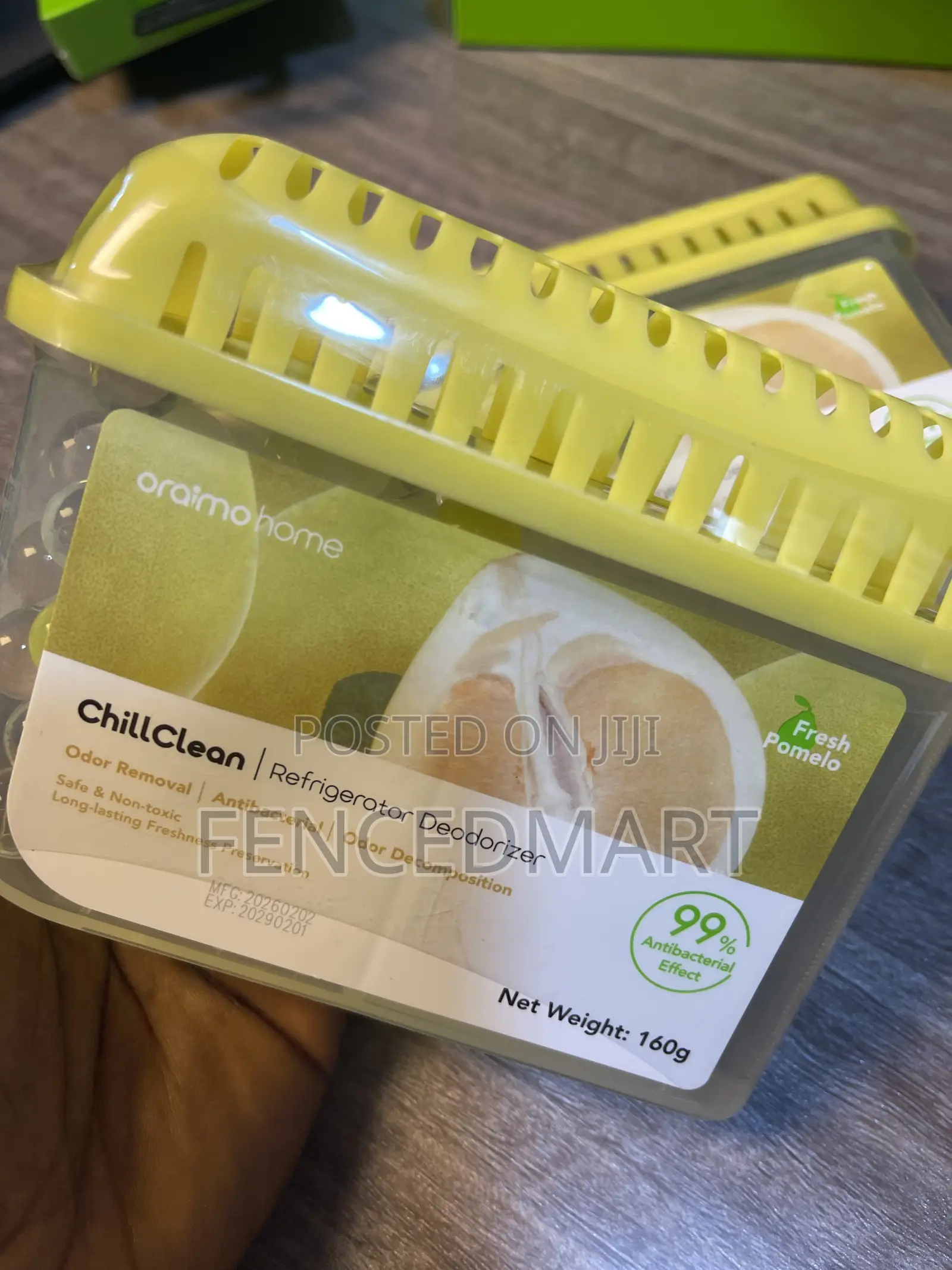 Oraimo Chill Clean Refrigerator Deodorizer – Pomelo Scent Antibacteria