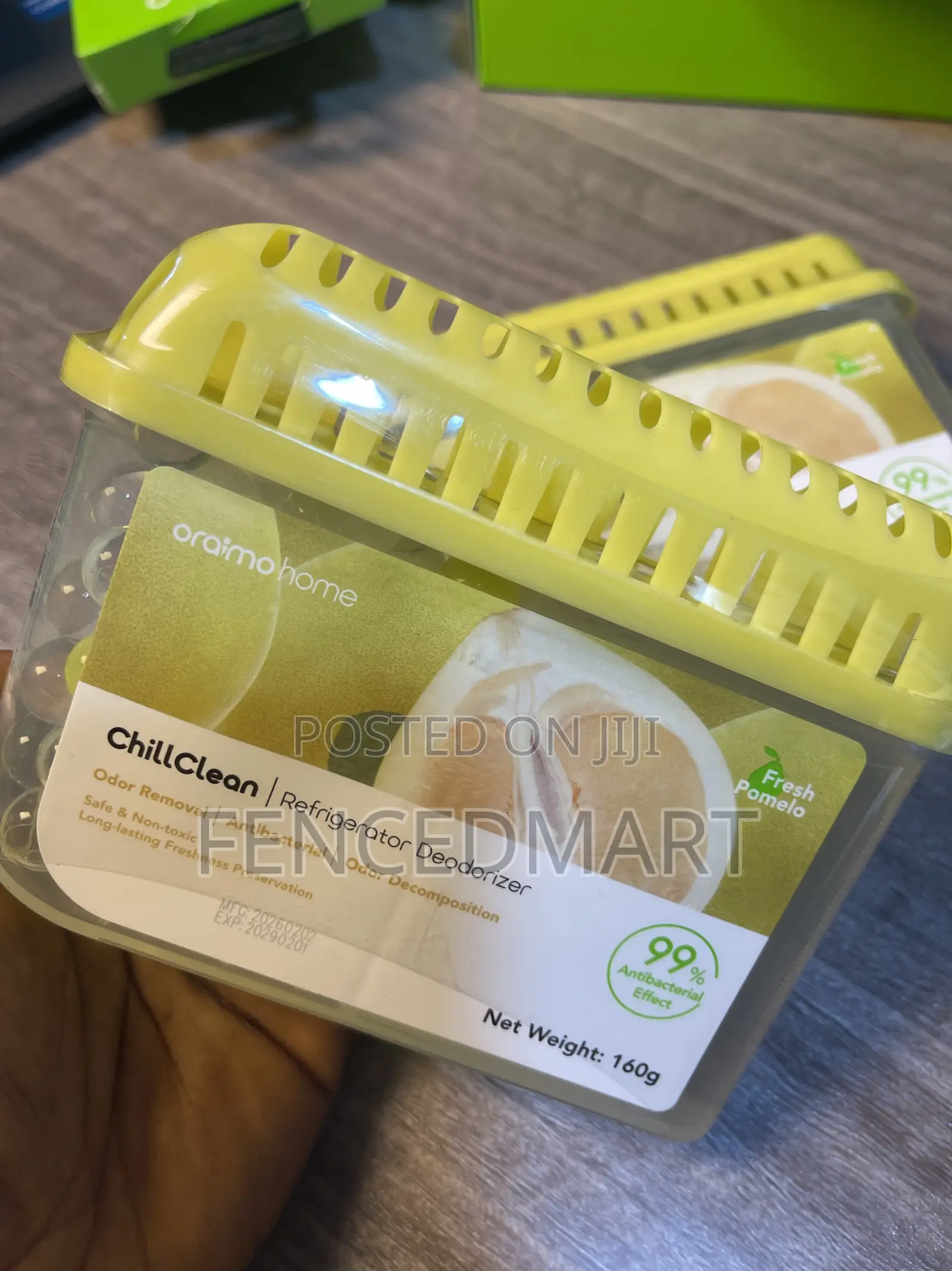 Oraimo Chill Clean Refrigerator Deodorizer – Pomelo Scent Antibacteria