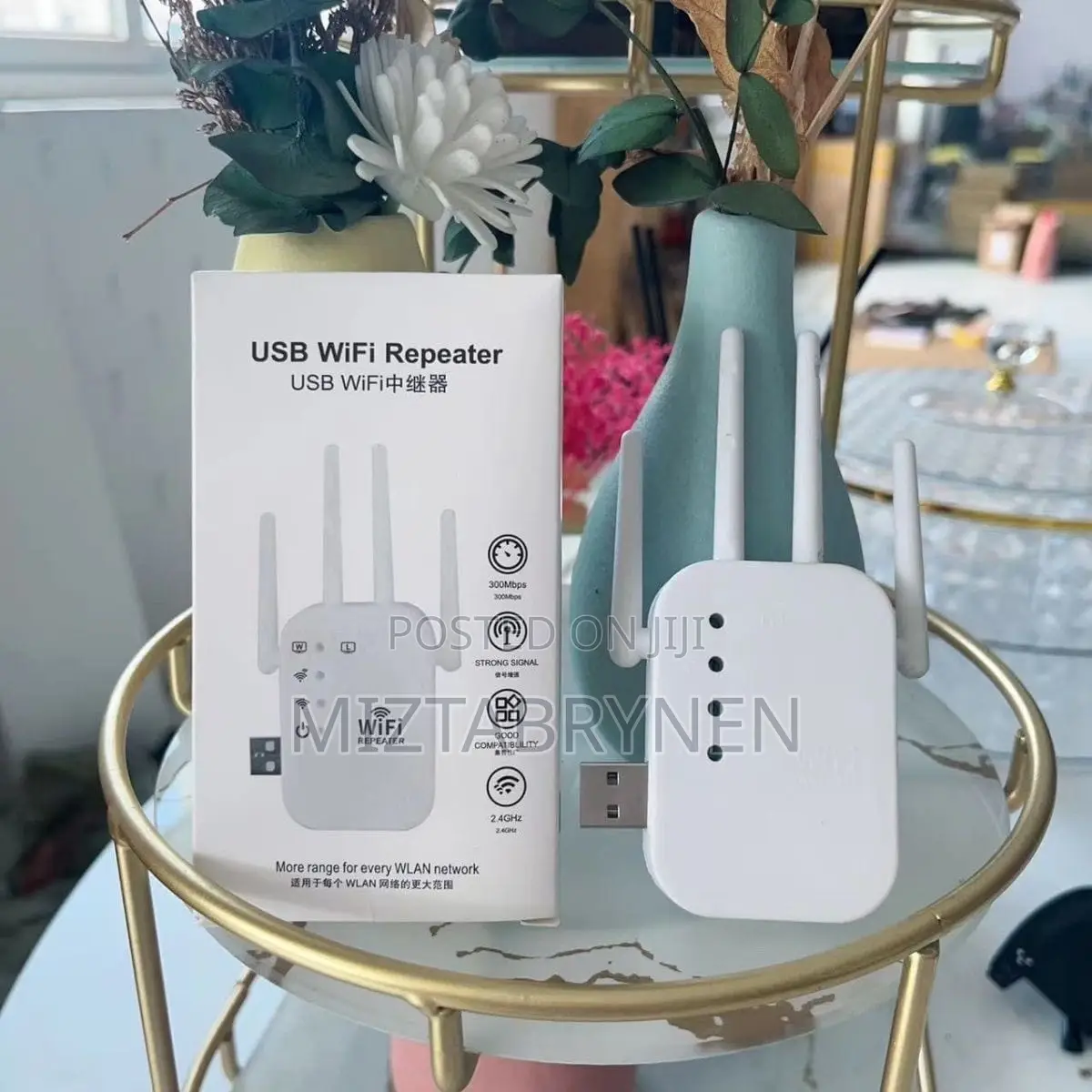 300Mbps 2.4G Wi Fi Extender USB-Powered Portable Wifi Repeater