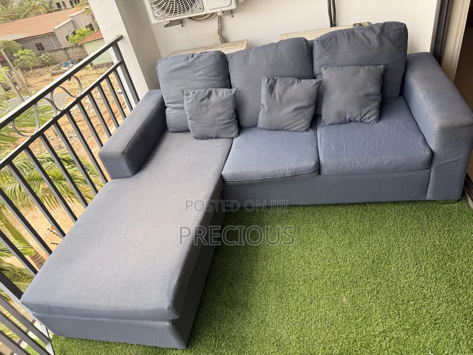 L-Shaped Fabric Sofa (Chaise Lounge)
