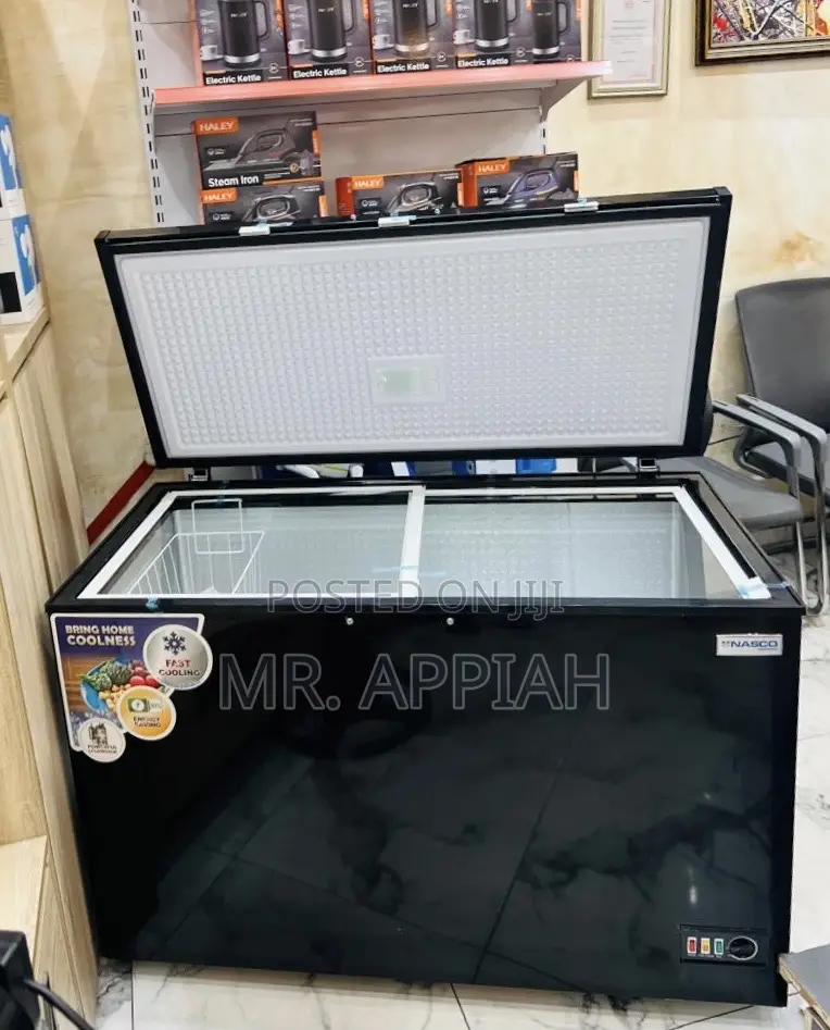 Check Out Durable Nasco Single Door Electric Freezer(Black)400L