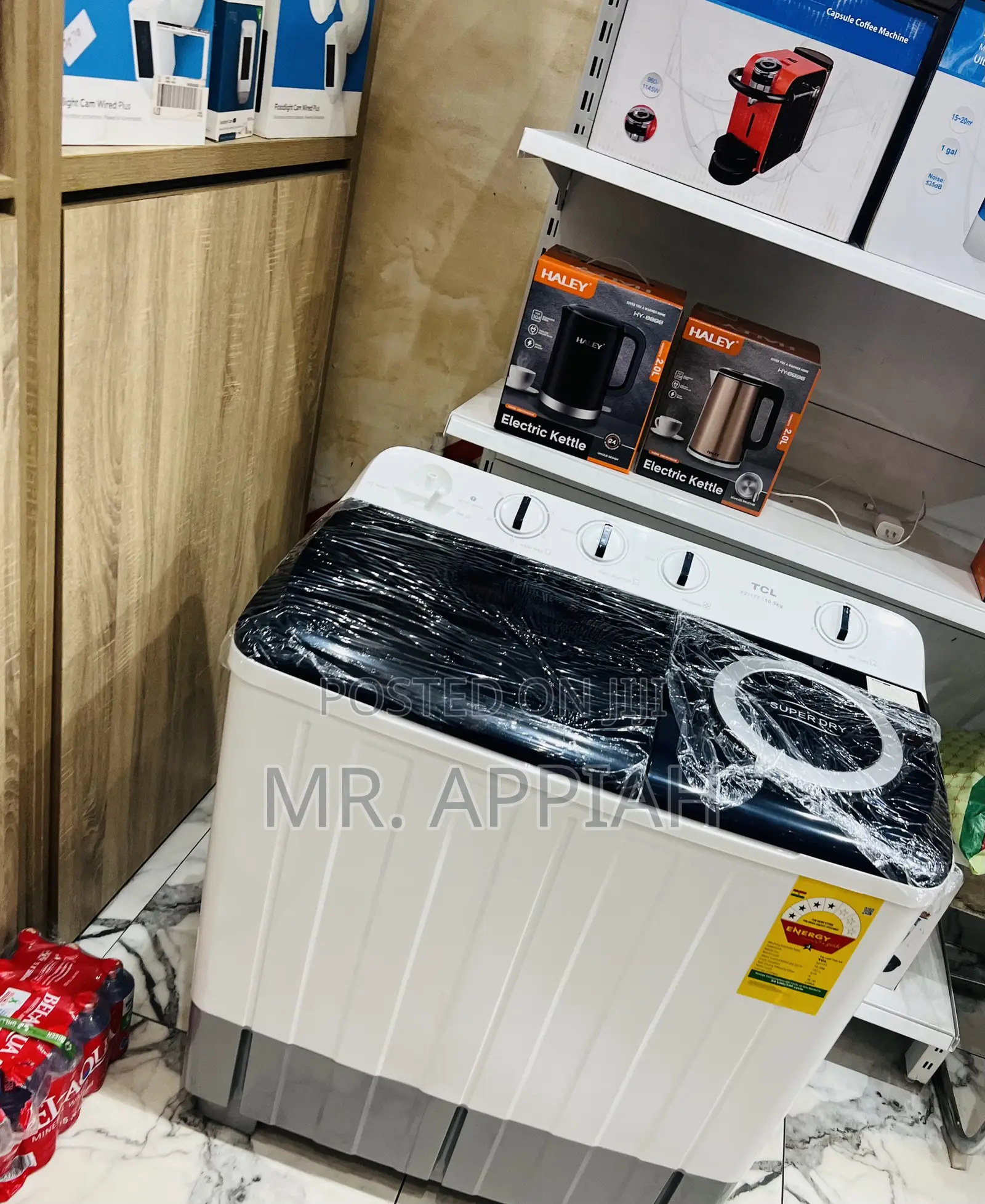 Extremely Unique TCL 10.5kg Semi-Automatic Washing Machine(White)