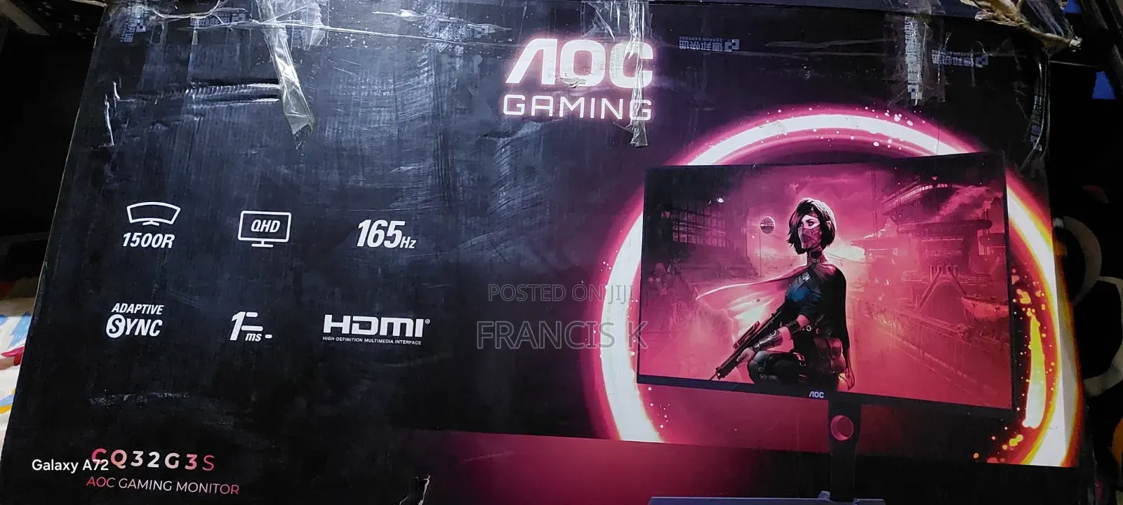 AOC Curved Ultra Wide 165hz "34" Gaming Monitor