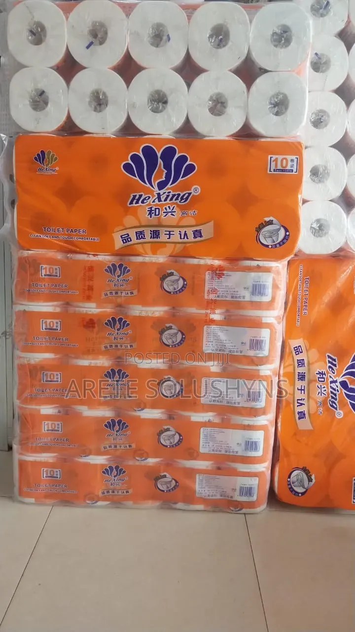Orange Toilet Tissue Rolls 10rolls/5packs