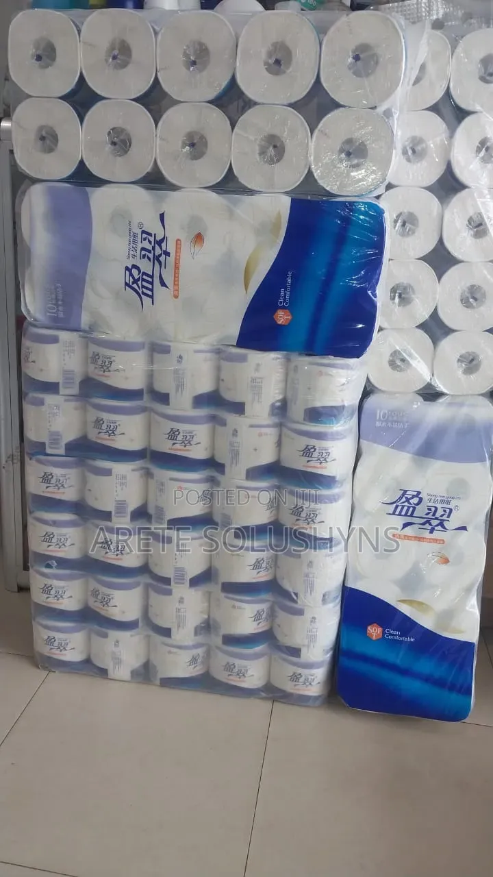 Blue Toilet Tissue Roll 10rolls by 6packs