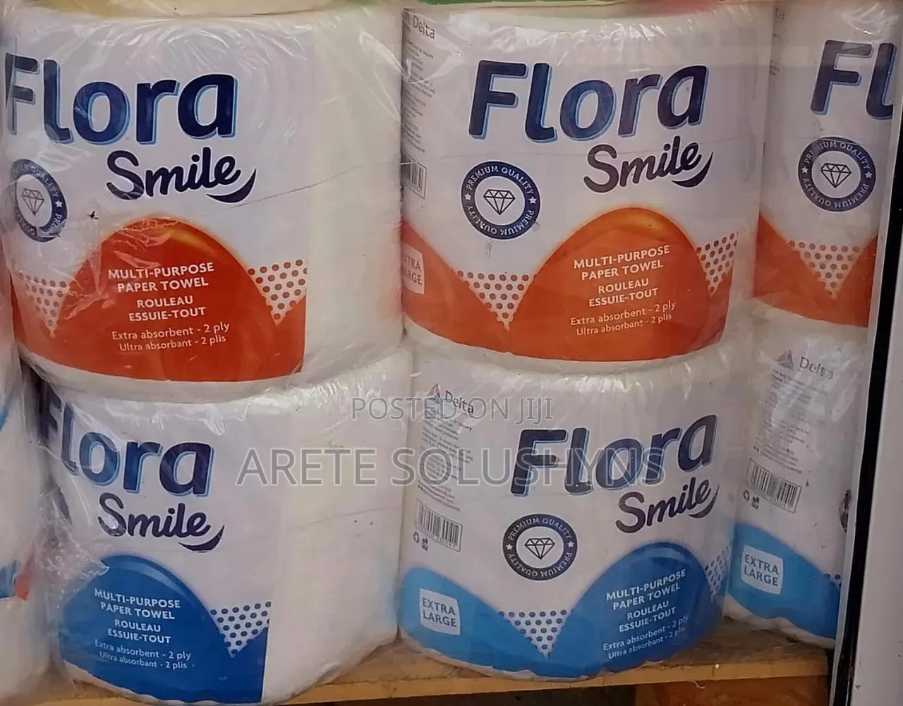 Flora Jumbo Kitchen Tissue 6 Rolls