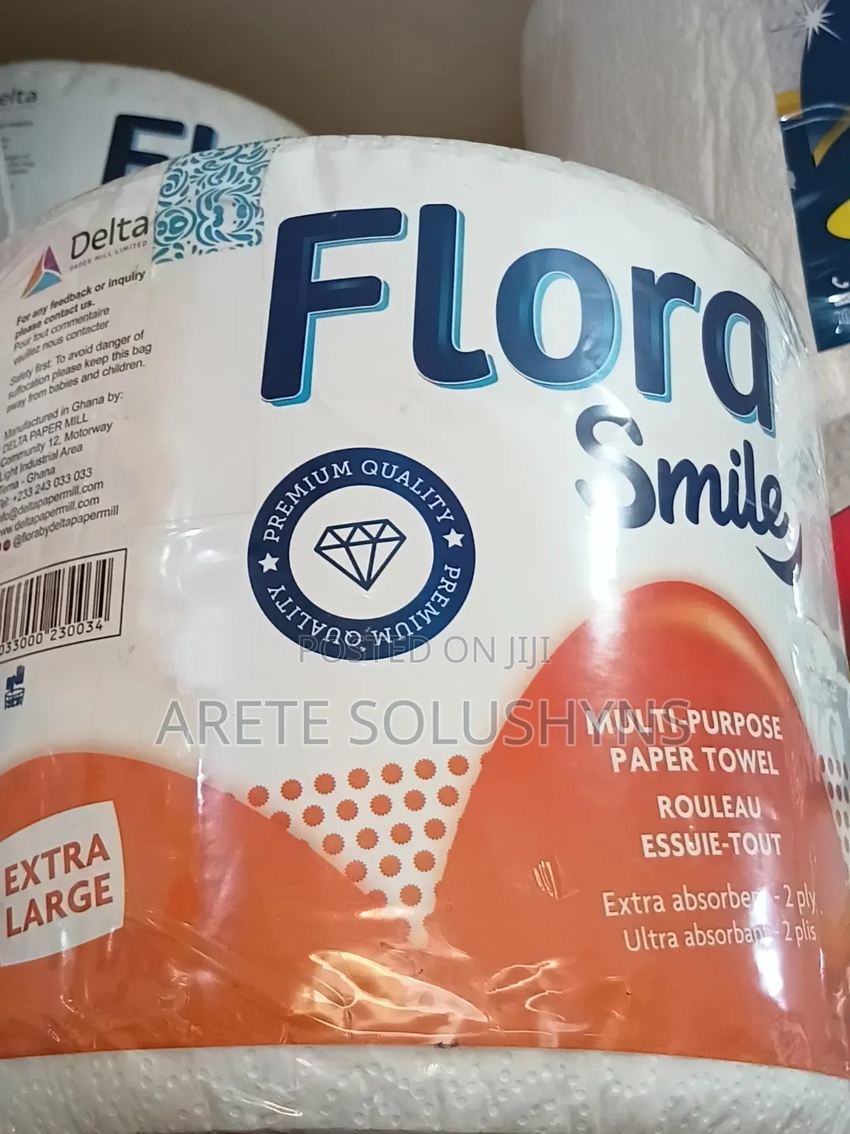 Flora Jumbo Kitchen Tissue 6 Rolls