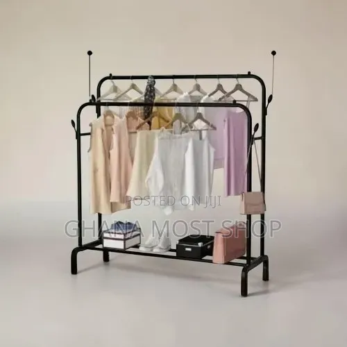 DOUBLE POLE Metal Cloth Rack(75310)