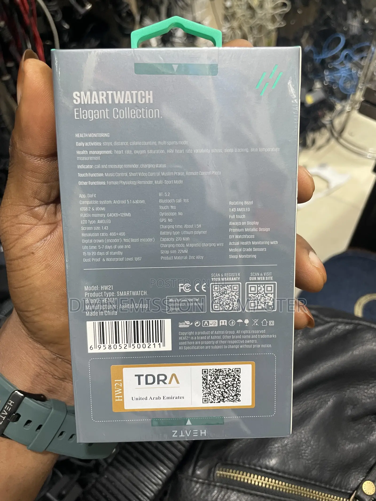 HEATS HW21 Smartwatch Elagant Collection