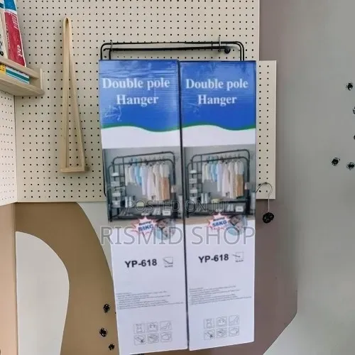 DOUBLE POLE Metal Cloth Rack