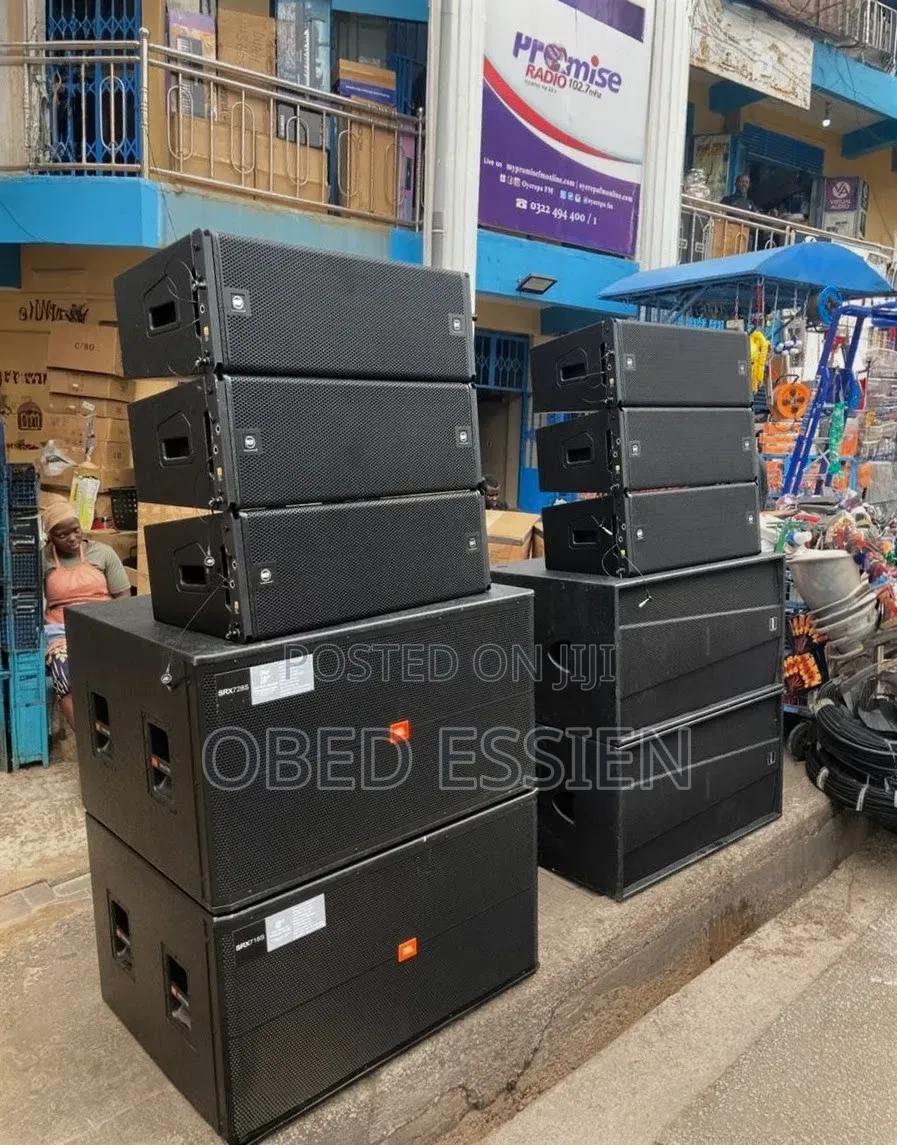Full Set of JBL Speakers and Liners and a Rack