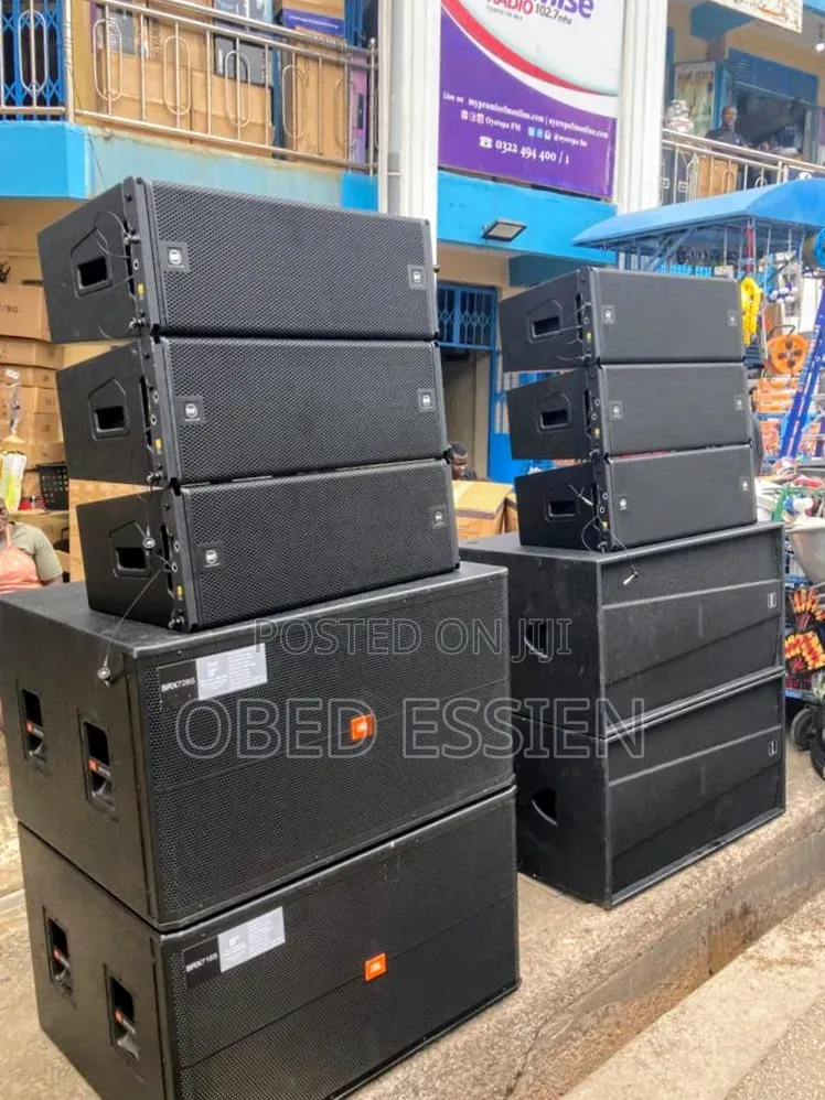 Full Set of JBL Speakers and Liners and a Rack