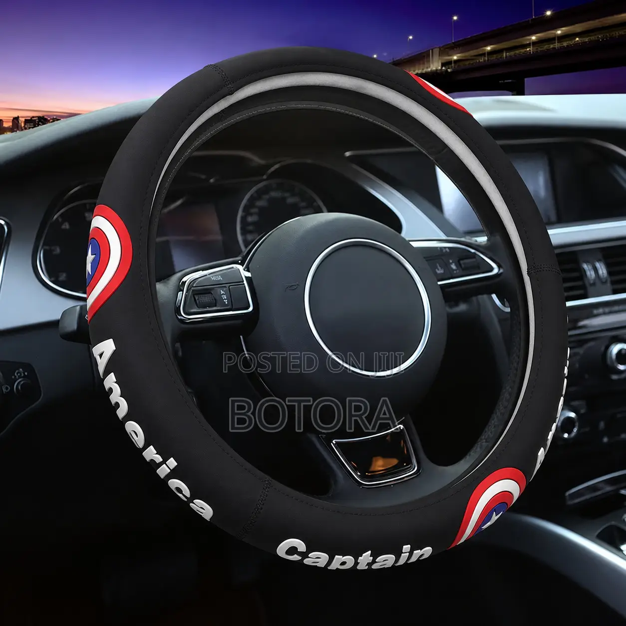 Steering Wheel Cover With Inner Ring, Laser Perforated Precision