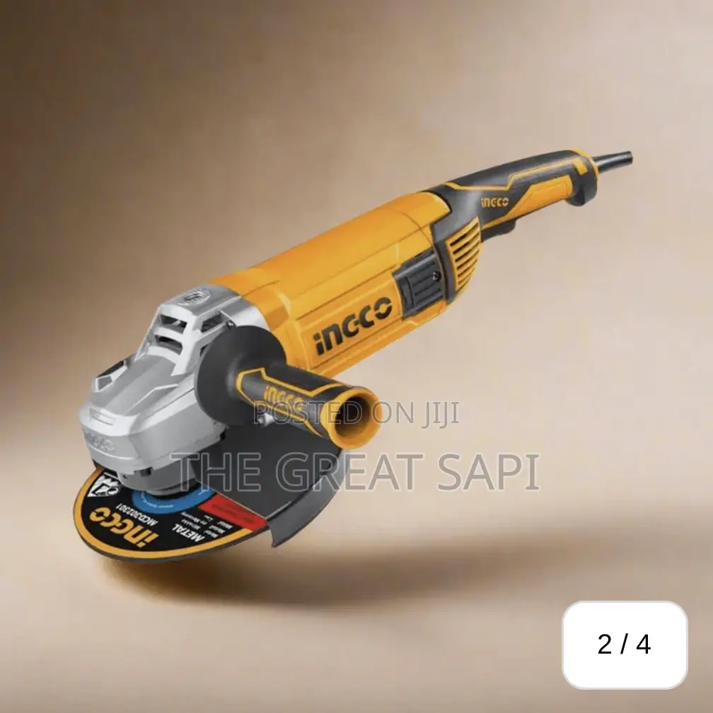 Ingco 4.5" / 115mm Angle Grinder 960W With Auxiliary Handle – AG9608
