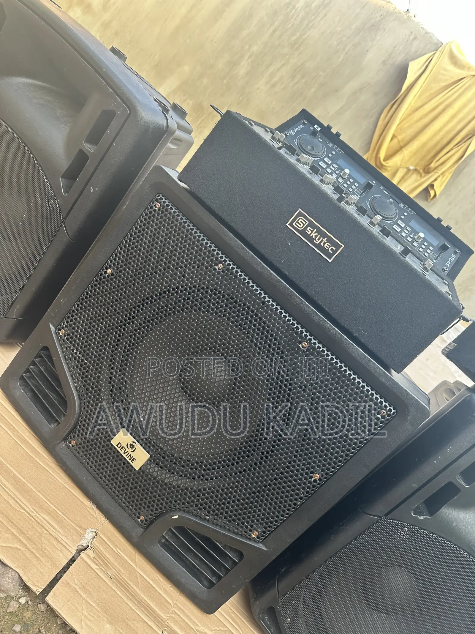 SkyTec RC15A Active Speaker 15 Inches Subwoofe With Professional Mixer