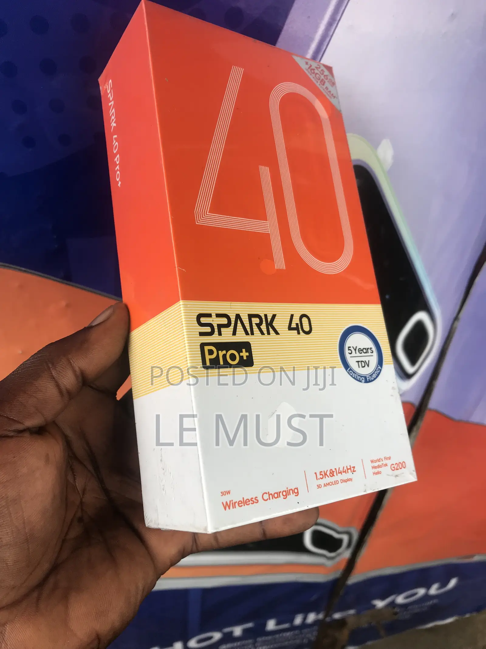 New Tecno Spark 40 Pro+ 256 GB Black