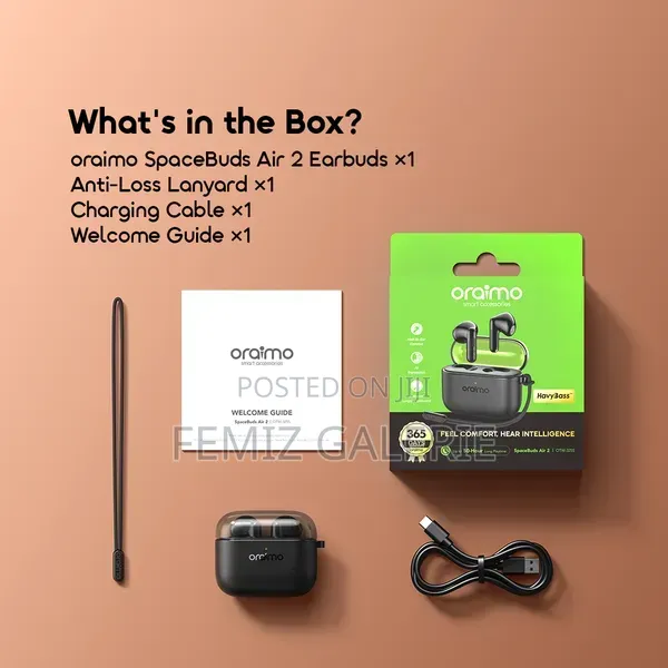 Oraimo SpaceBuds Air 2 Earbuds With Smart Translation