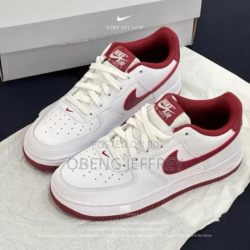 Original Airforce 1 Team Red Swoosh