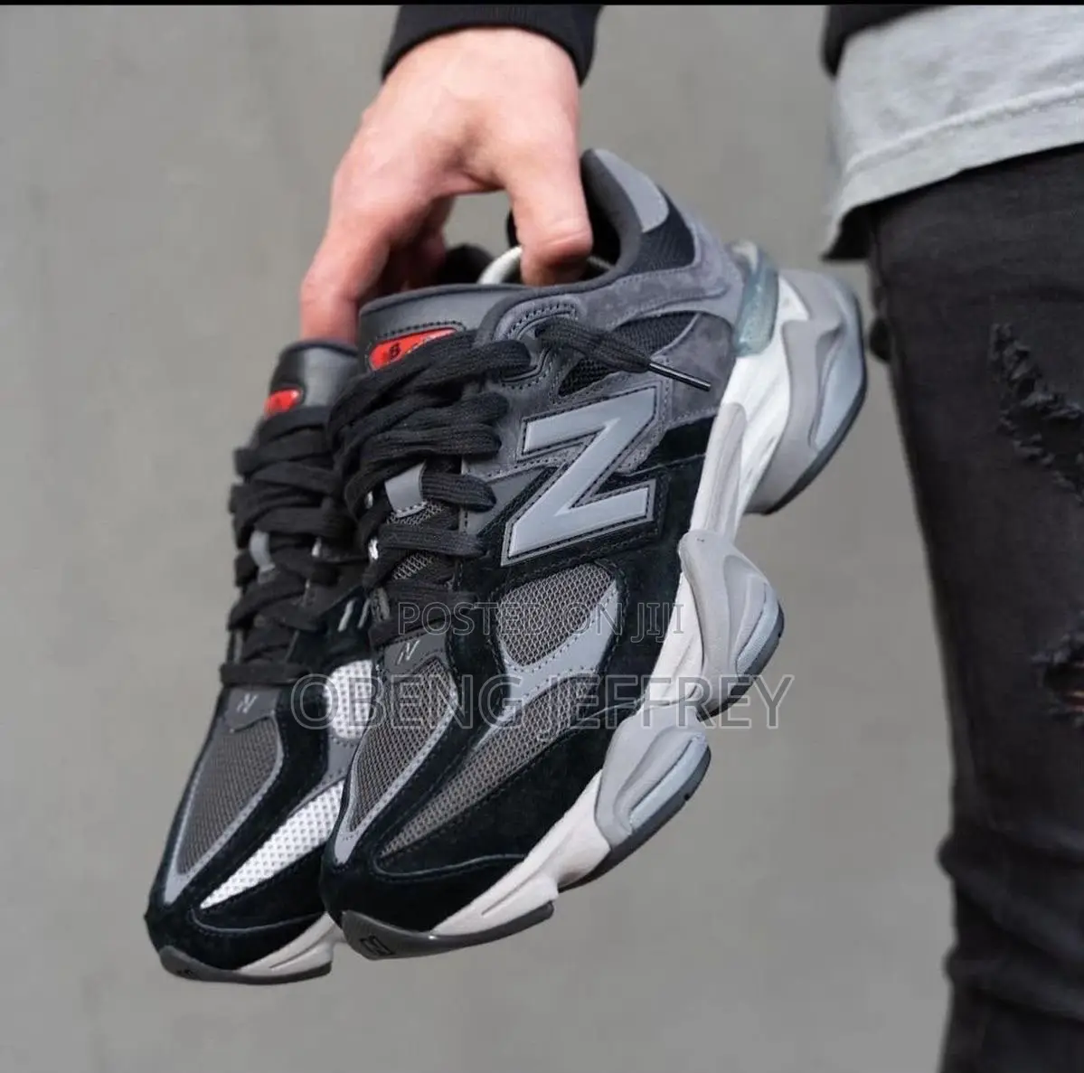 Original New Balance 9060 Castle Rock Gray/ Black Color