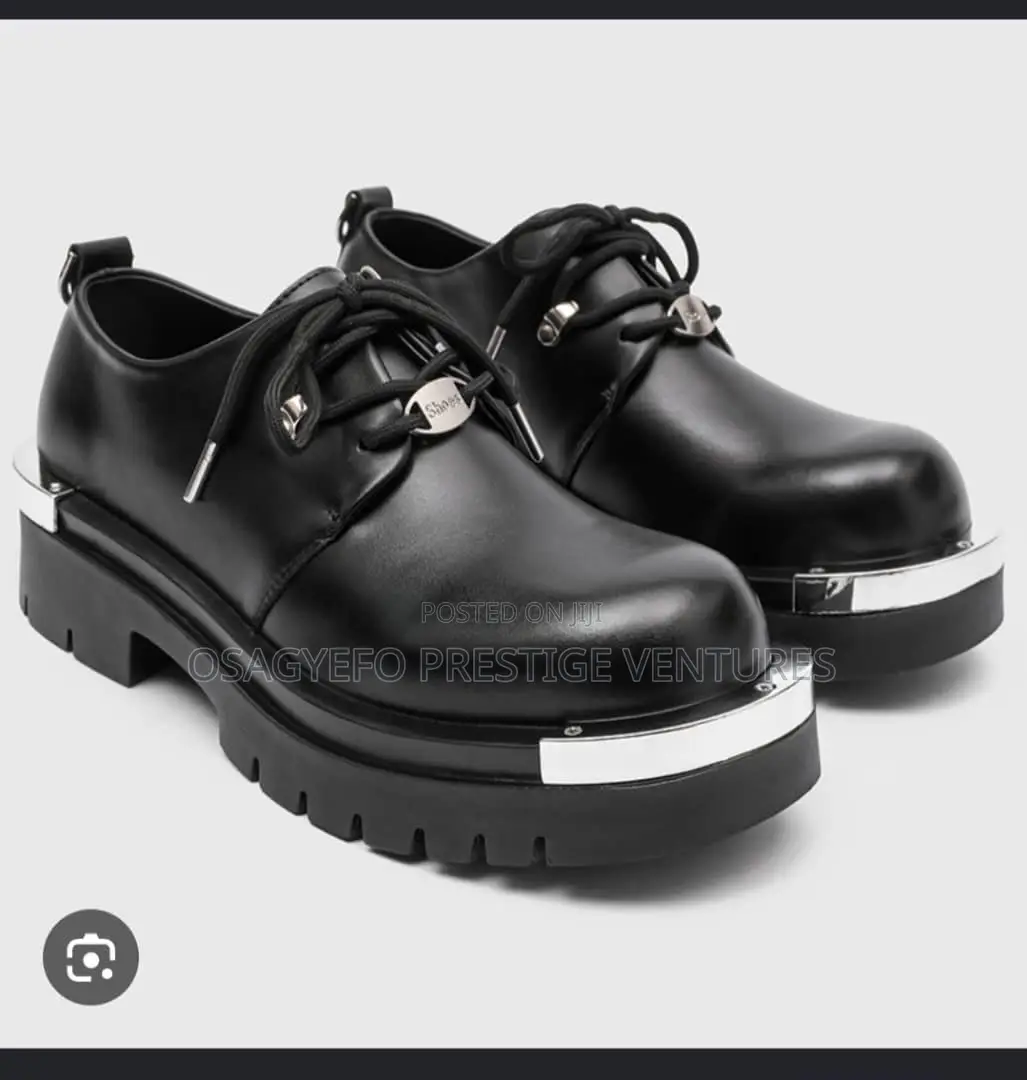 High-Gloss Patent Leather Finish Oxfords Shoes
