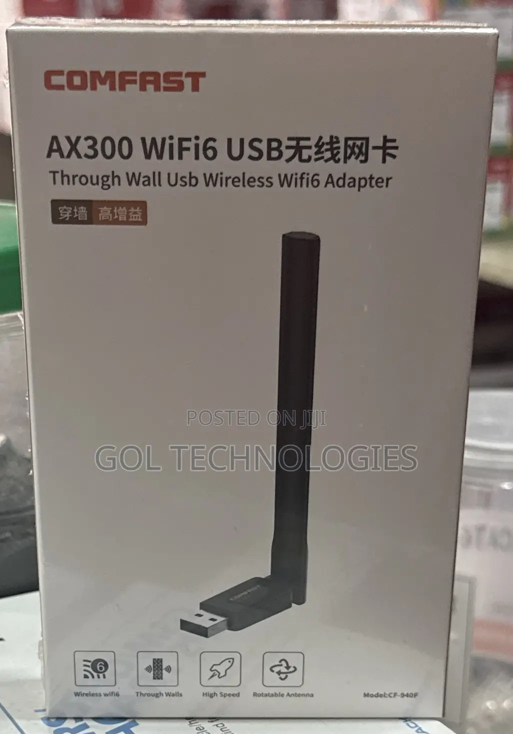 Comfast Ax300 Wifi6 USB Adapter Cf-940f