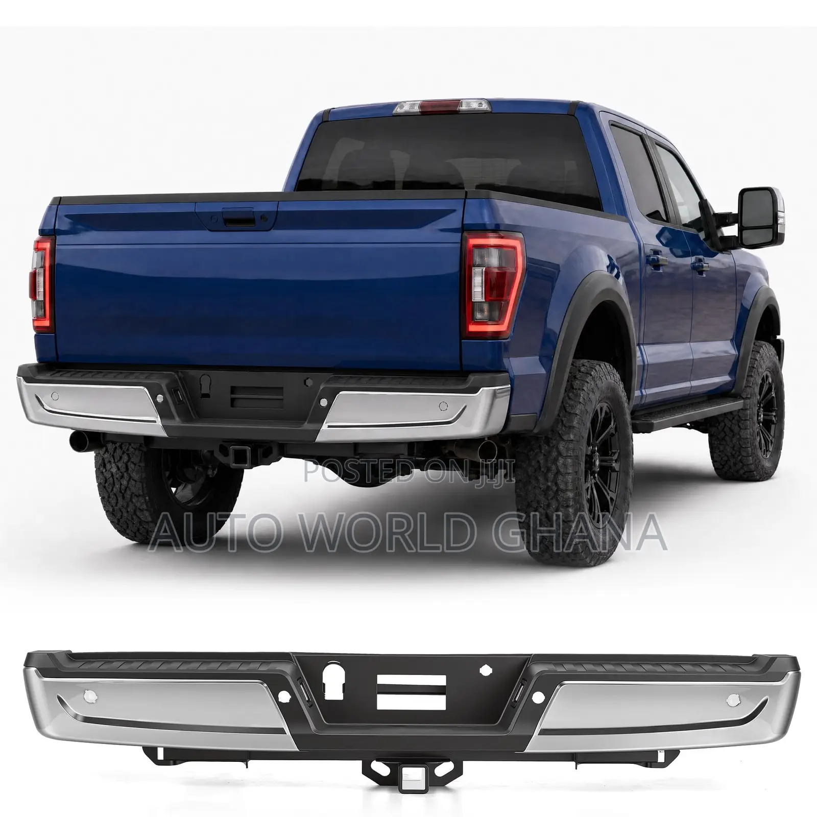 Ford F150 2021 2022 2022 Rear Bumper Chrome Edition