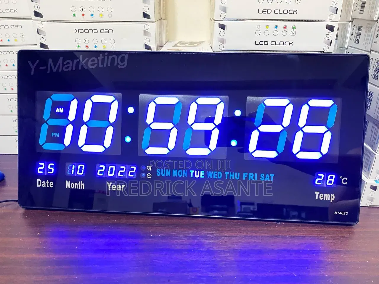 LED Digital Calendar Clock With Temperature Display