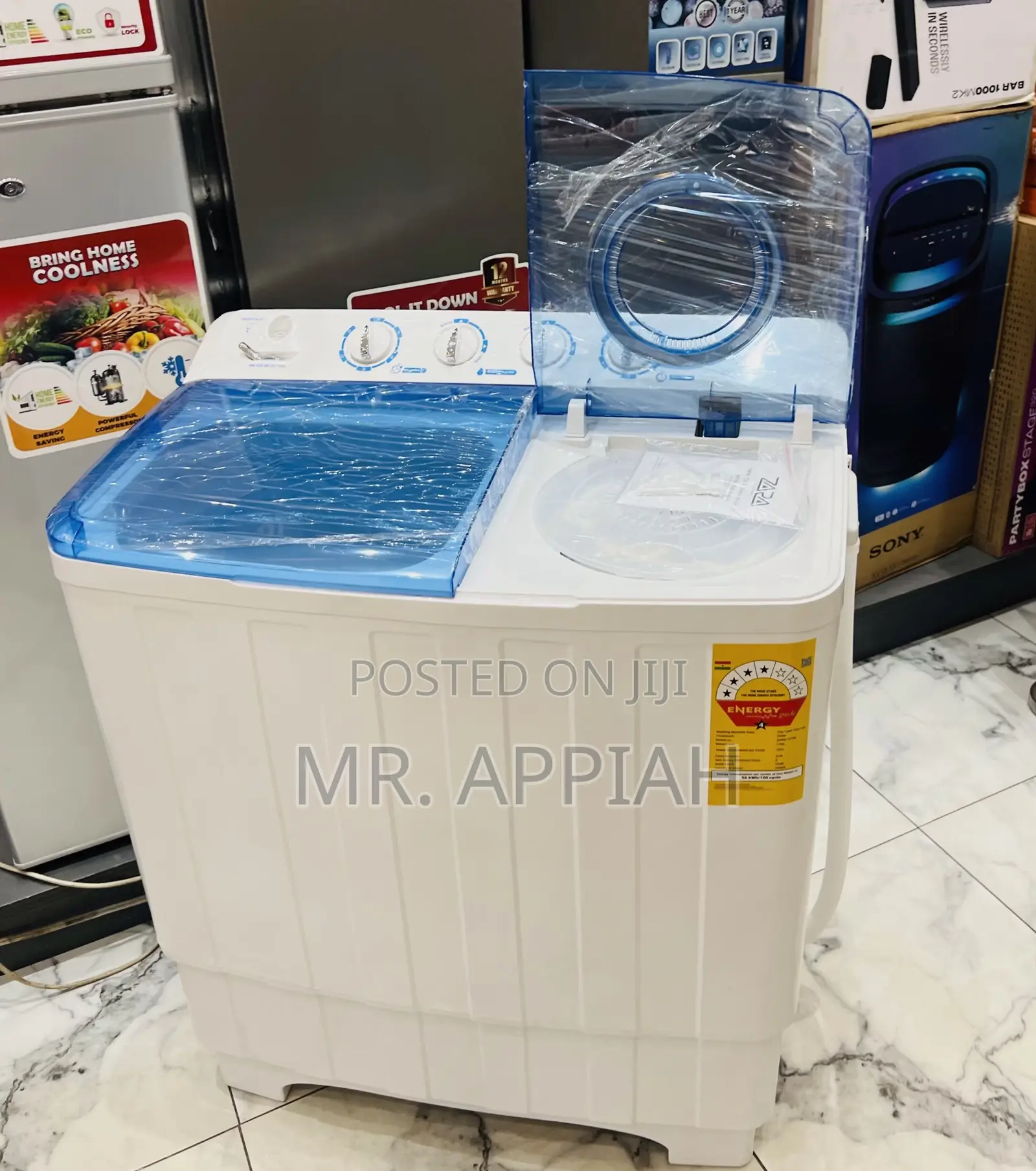 Classic Nasco 7kg Spin Dry Washing Machine(Transparent Lid).