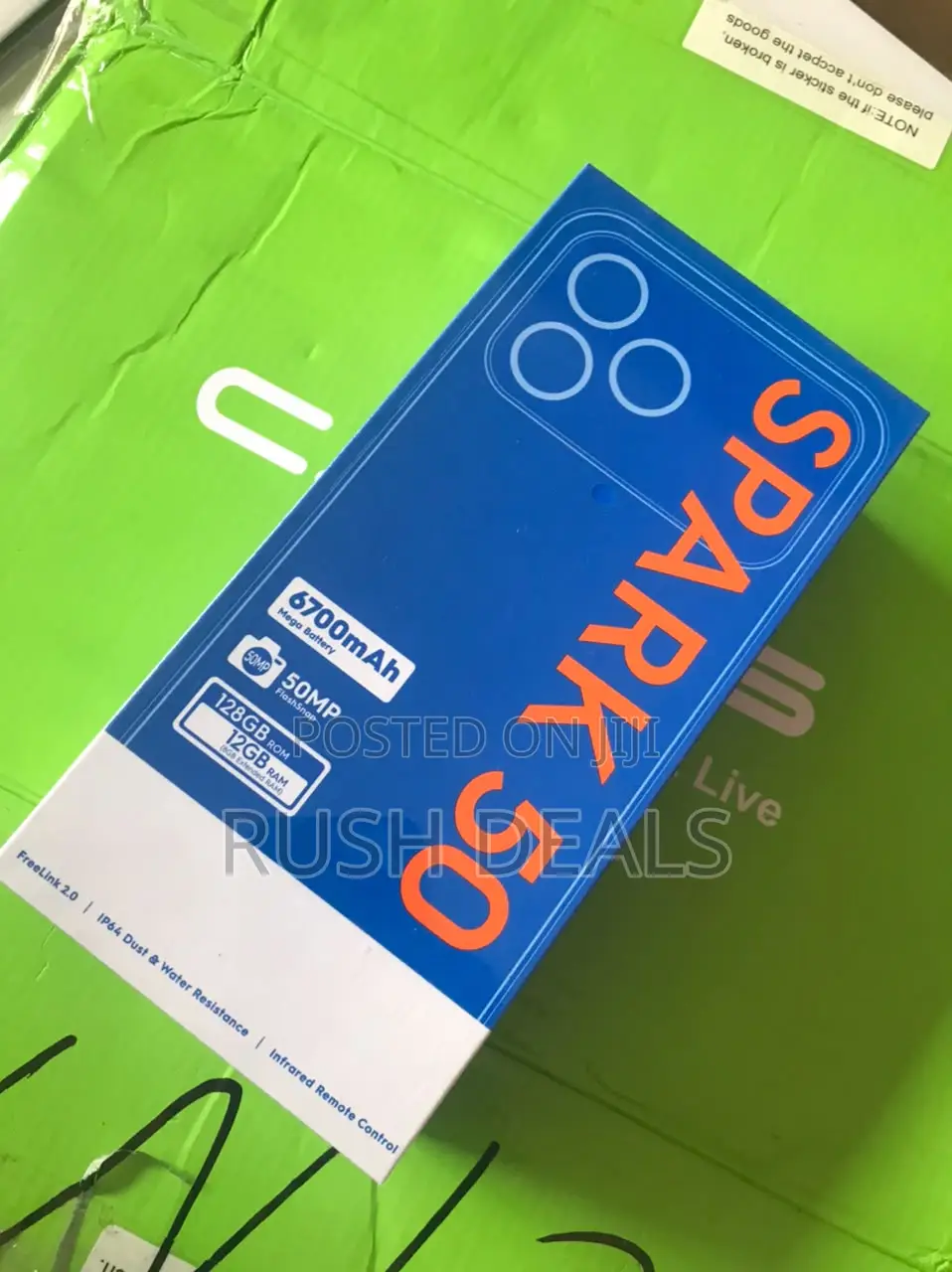 New Tecno Spark 50 128 GB Black